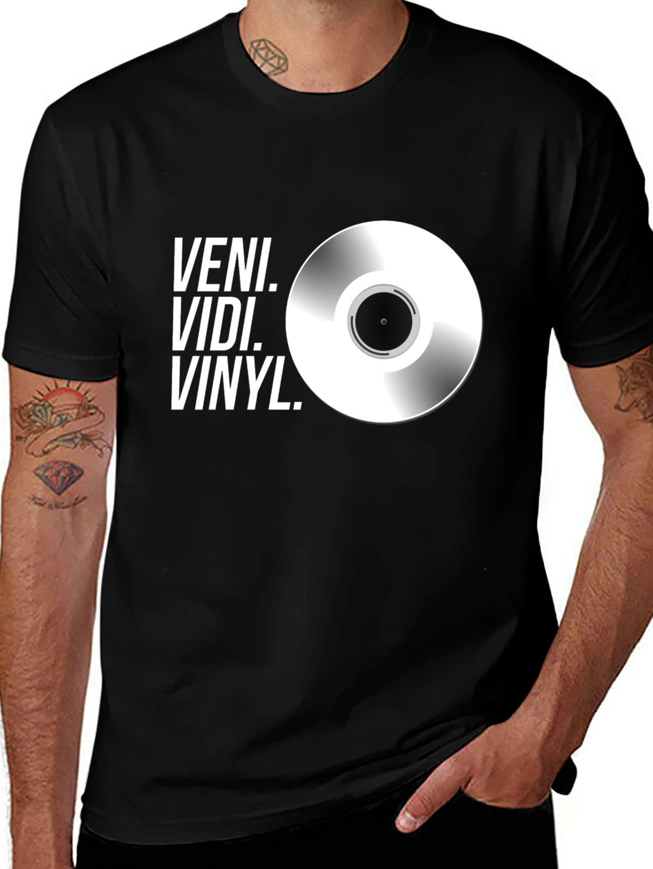Variant 26 of Veni Vidi Vinyl T-Shirt - Music Lover Tee