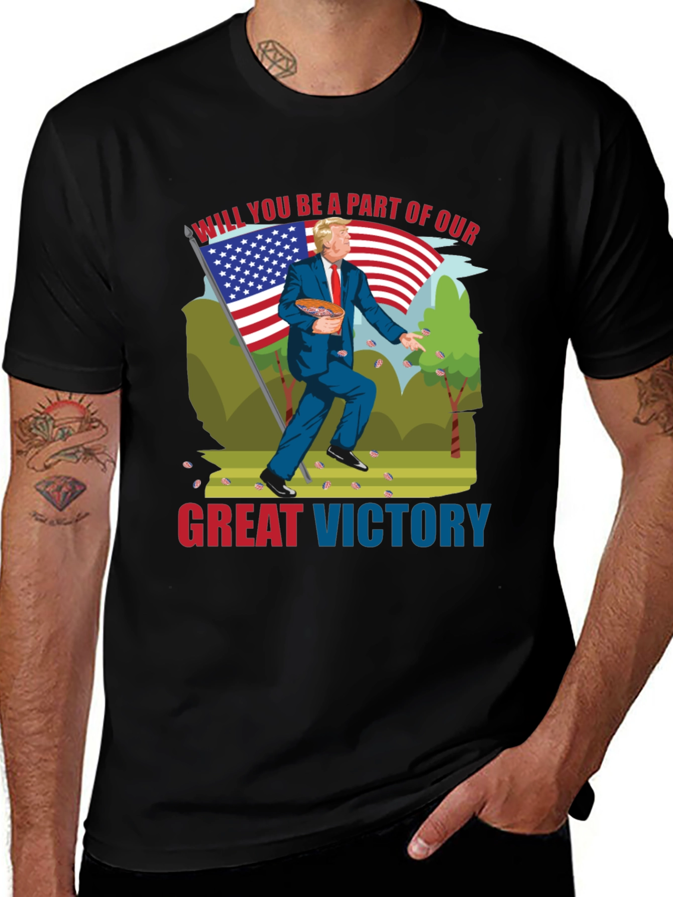 Patriotic Political Graphic Tee