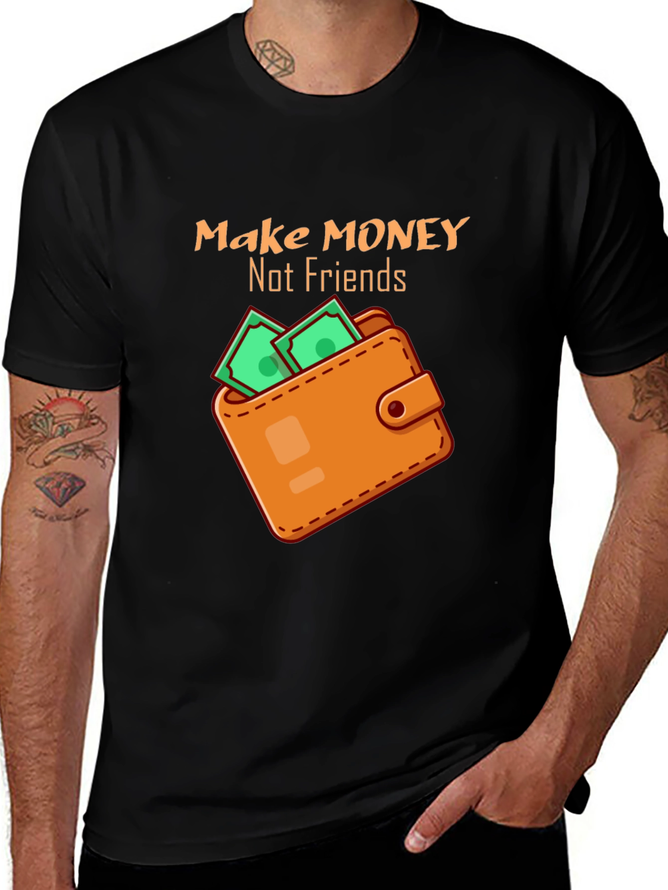 Variant 3 of Make Money Not Friends Graphic Tee