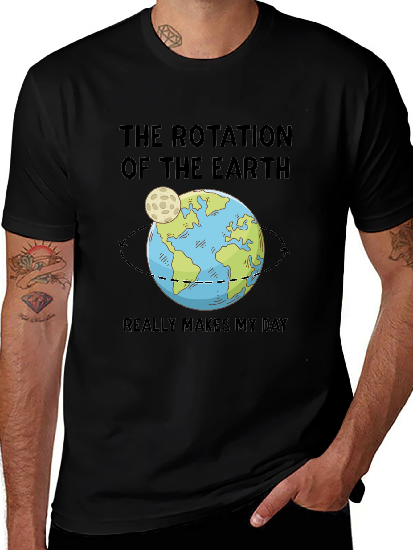Earth Rotation T-Shirt: Science Makes My Day!