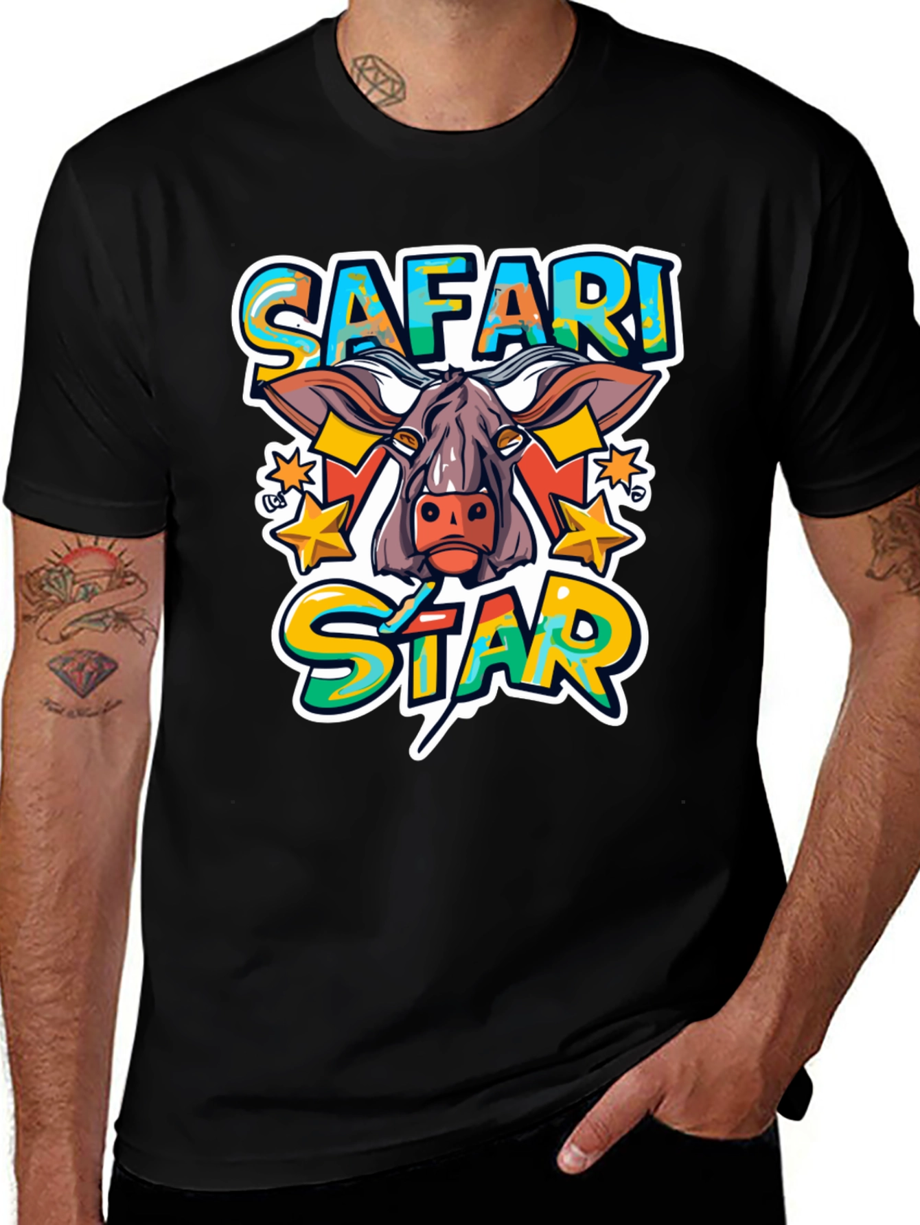 Variant 11 of Safari Star Graphic Print T-Shirt