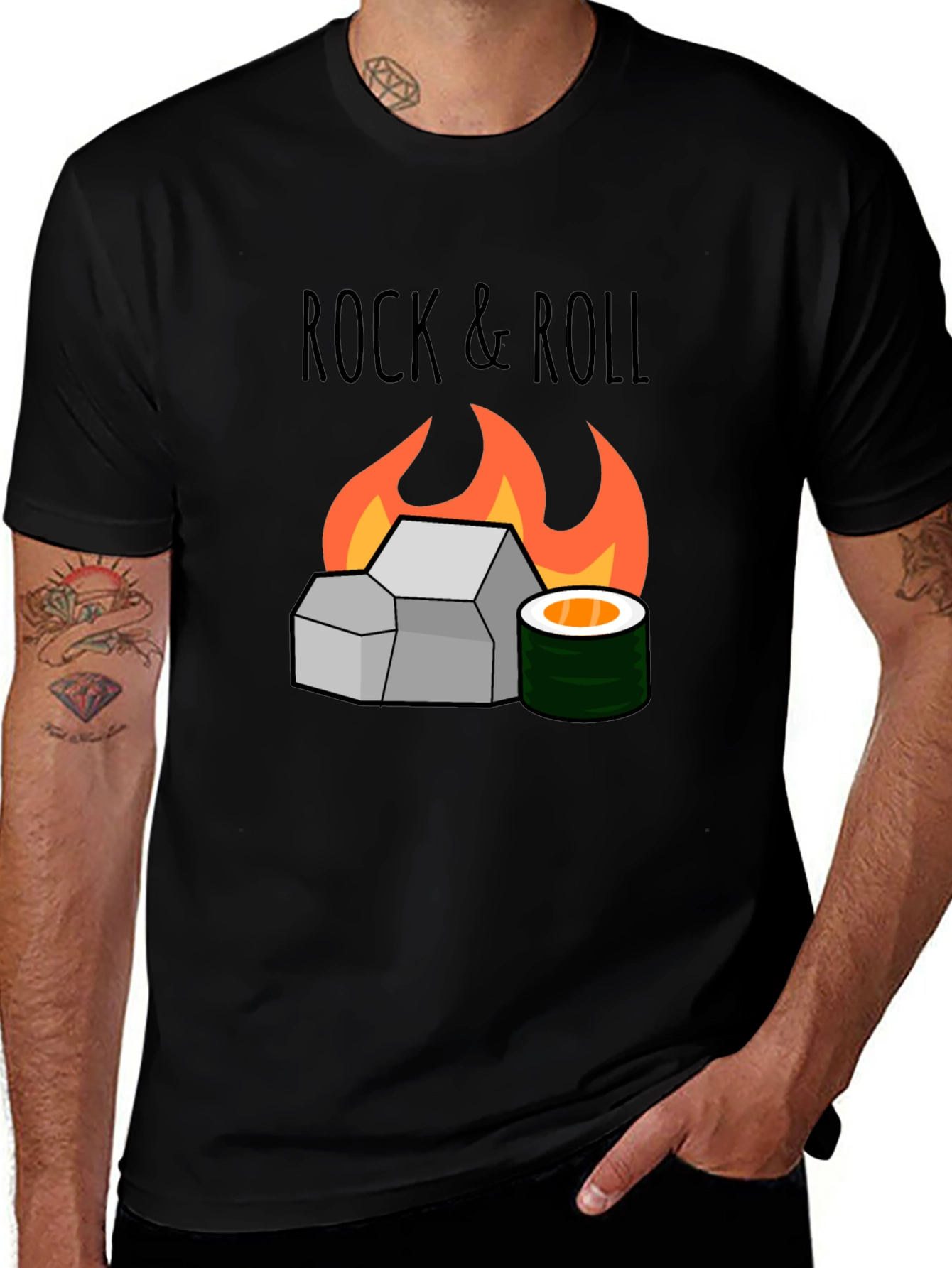 Variant 14 of Rock & Roll Sushi Graphic T-Shirt
