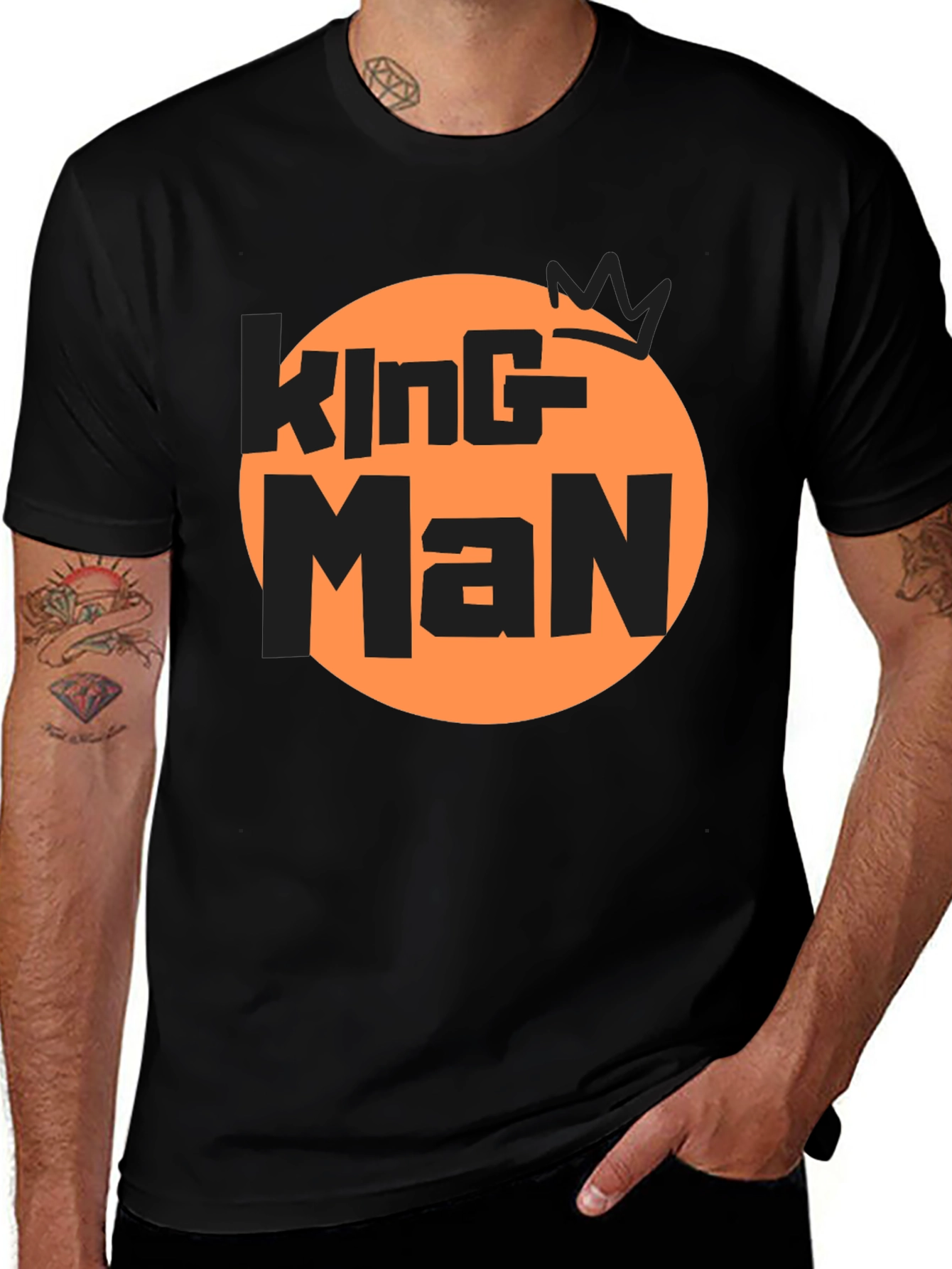 Variant 18 of King Man Graphic Tee - Stylish & Bold!