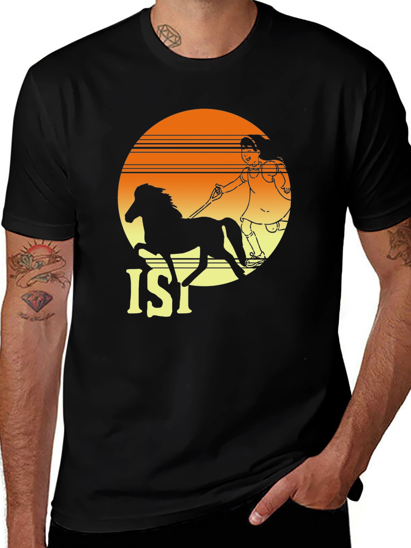Variant 11 of Retro Horse Ride Graphic Tee