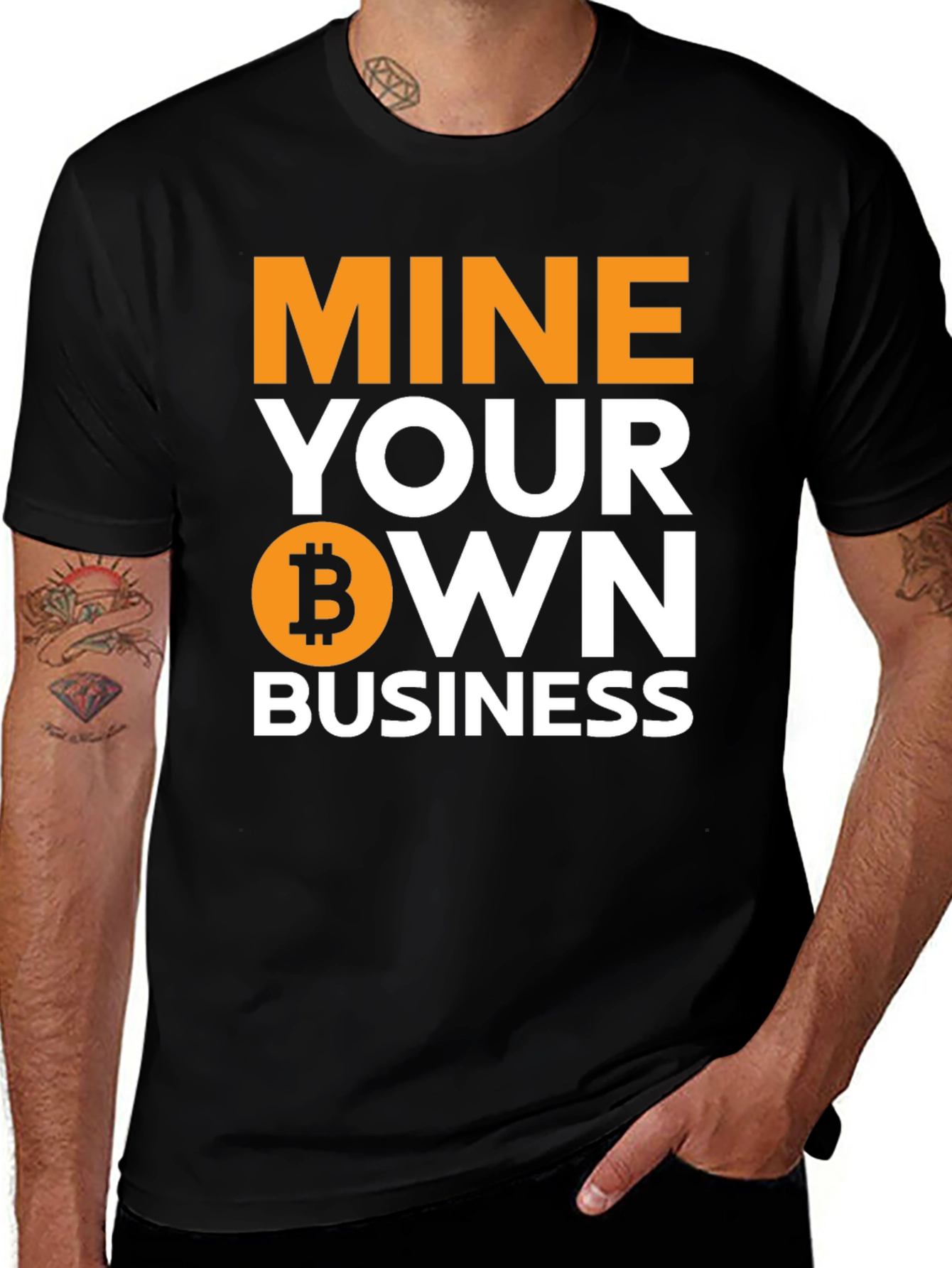 Variant 26 of Mine Your Own Business Bitcoin Crypto T-Shirt
