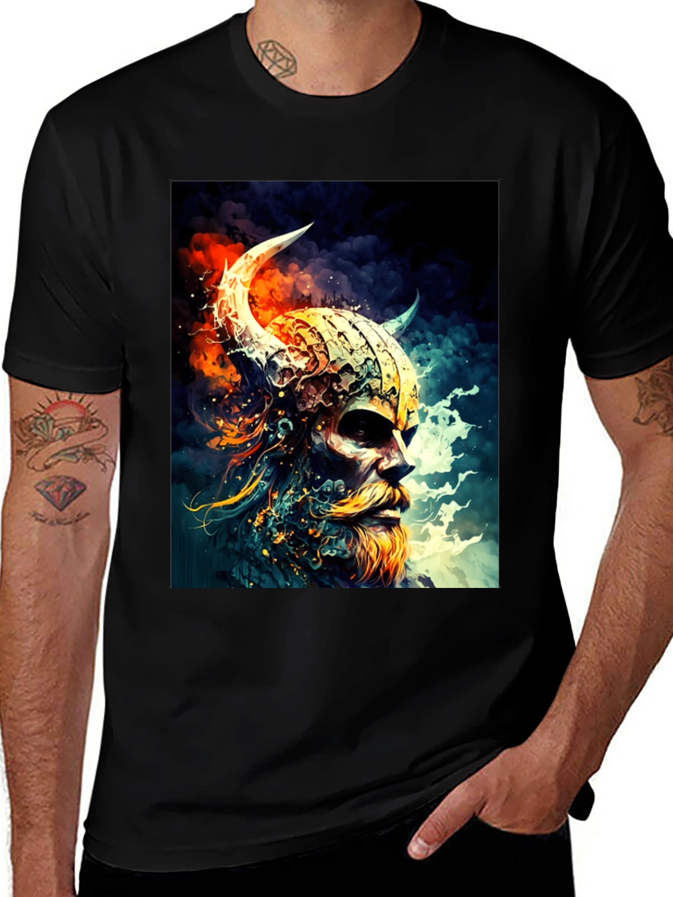 Variant 12 of Viking Art Graphic Print Tee