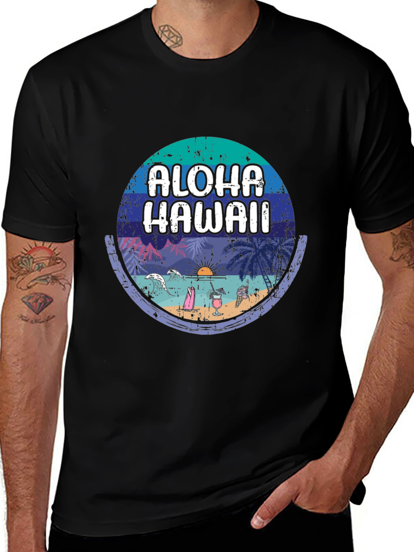 Aloha Hawaii Graphic Tee - Vacation Vibes