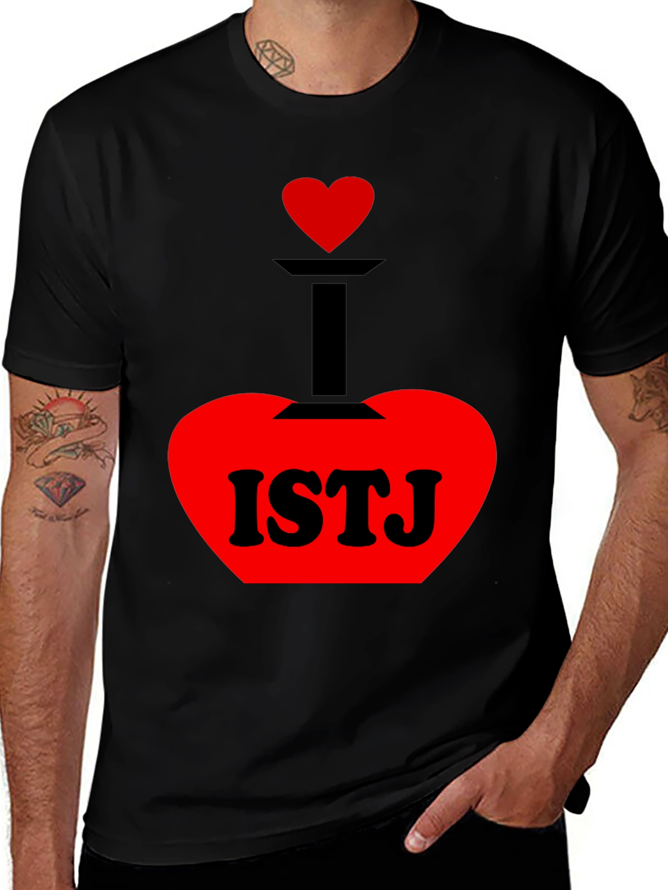 ISTJ Personality Type T-Shirt - Heart Graphic