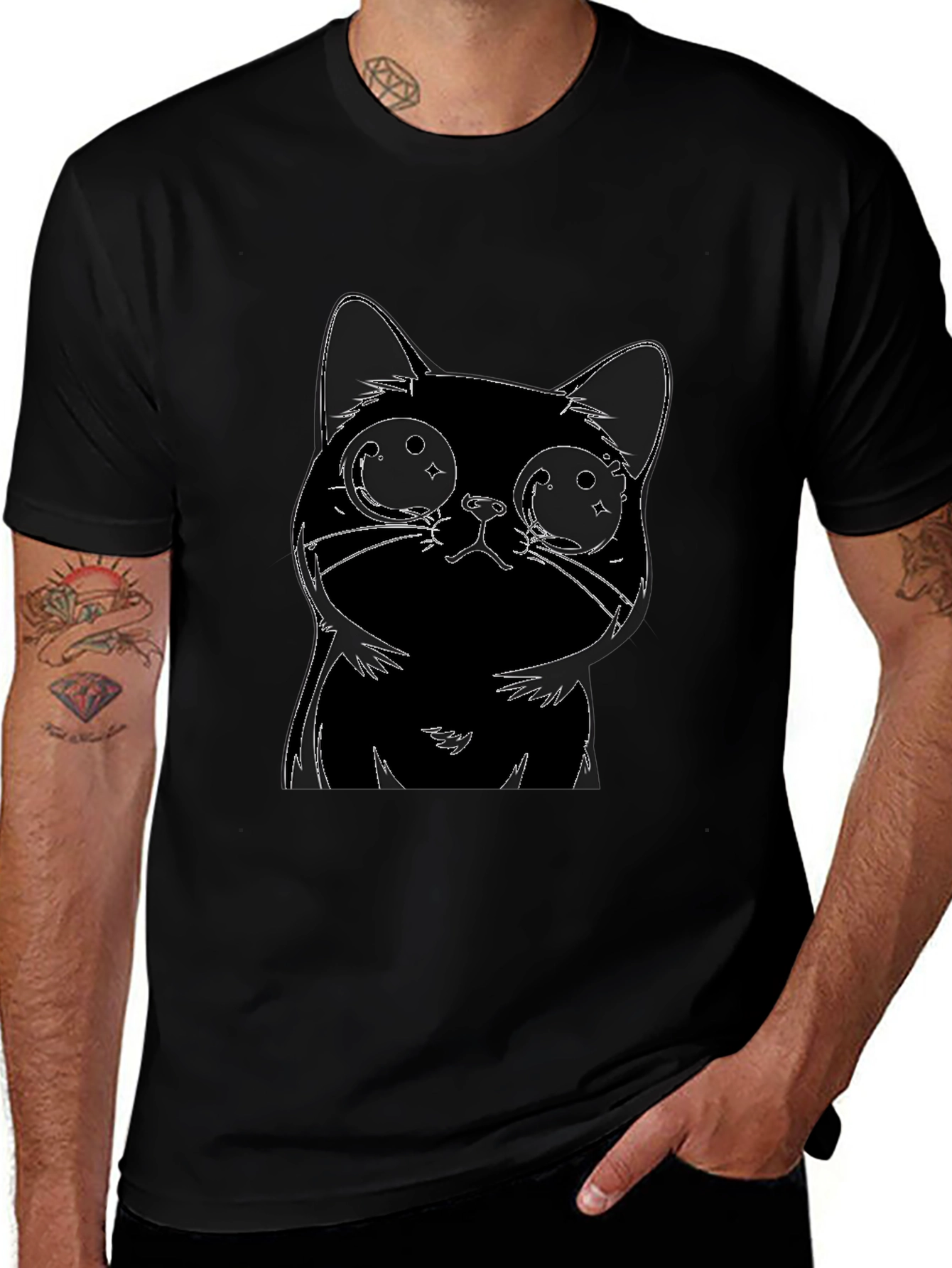 Variant 28 of Black Cat Graphic T-Shirt