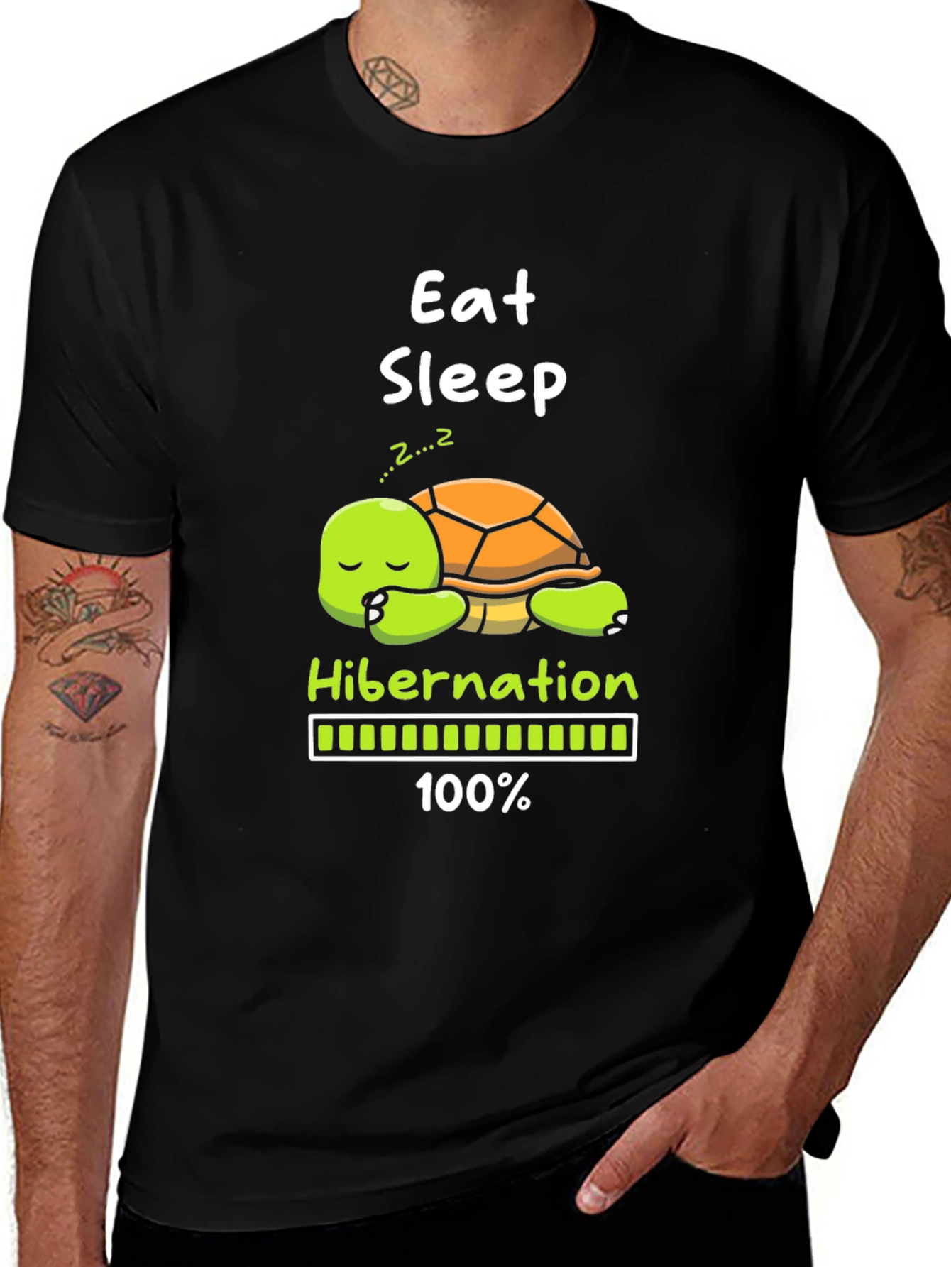 Variant 10 of Eat Sleep Hibernation Turtle T-Shirt