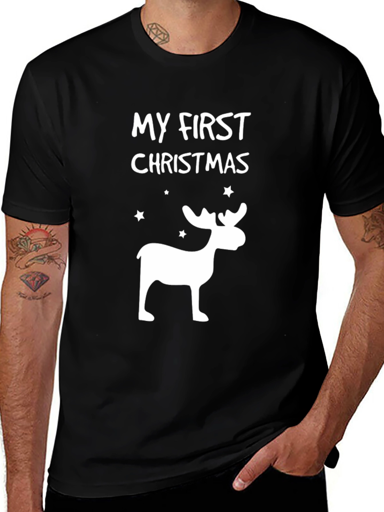 My First Christmas Moose Tee - Holiday Apparel