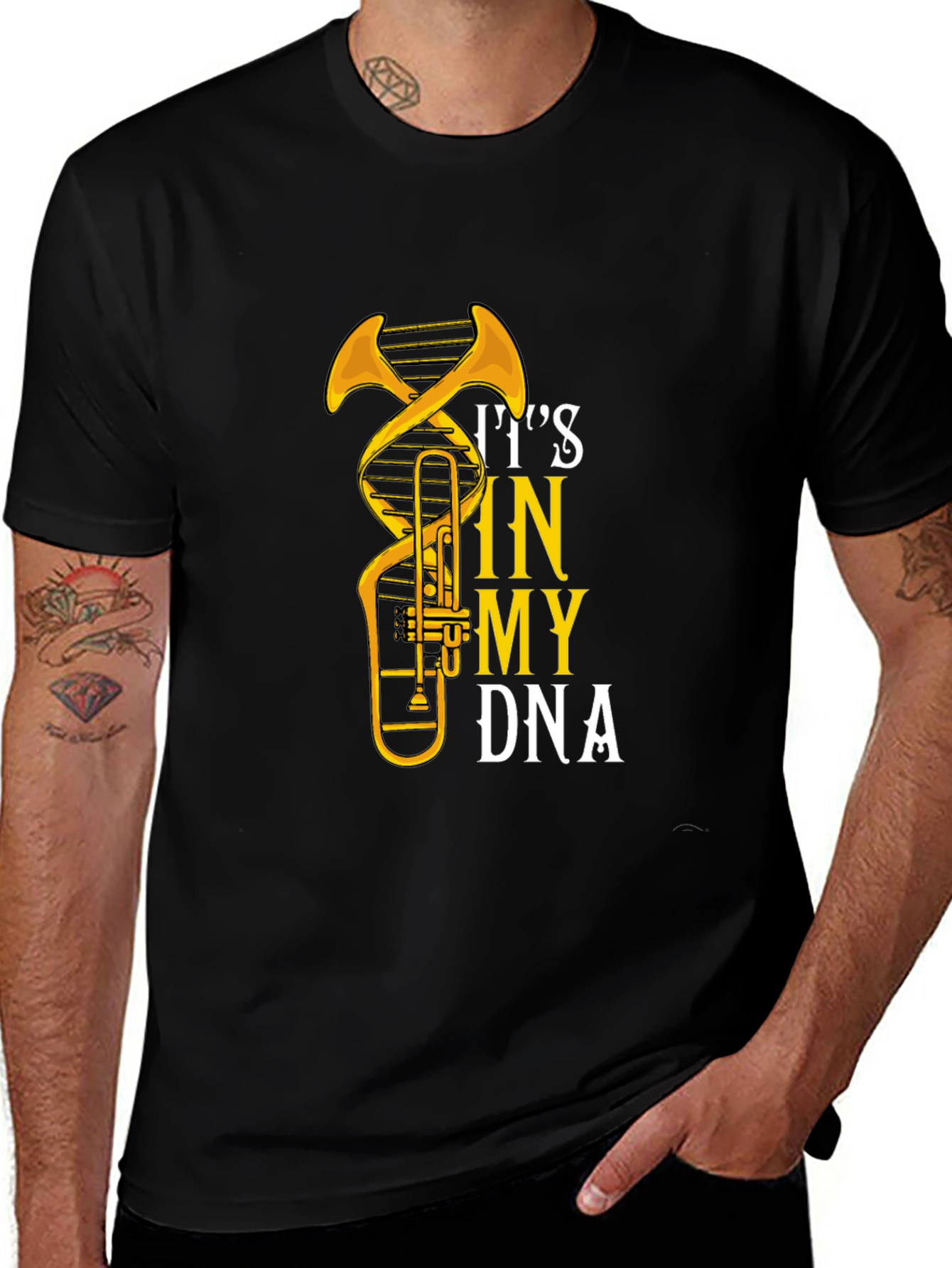 Variant 13 of It's In My DNA Trombone Graphic T-Shirt