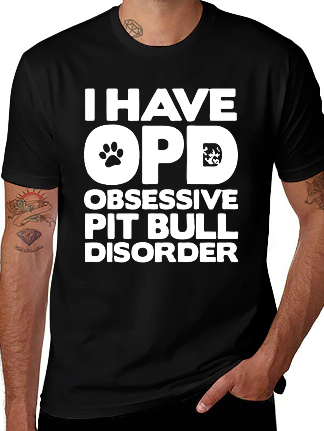 Obsessive Pit Bull Disorder Graphic T-Shirt
