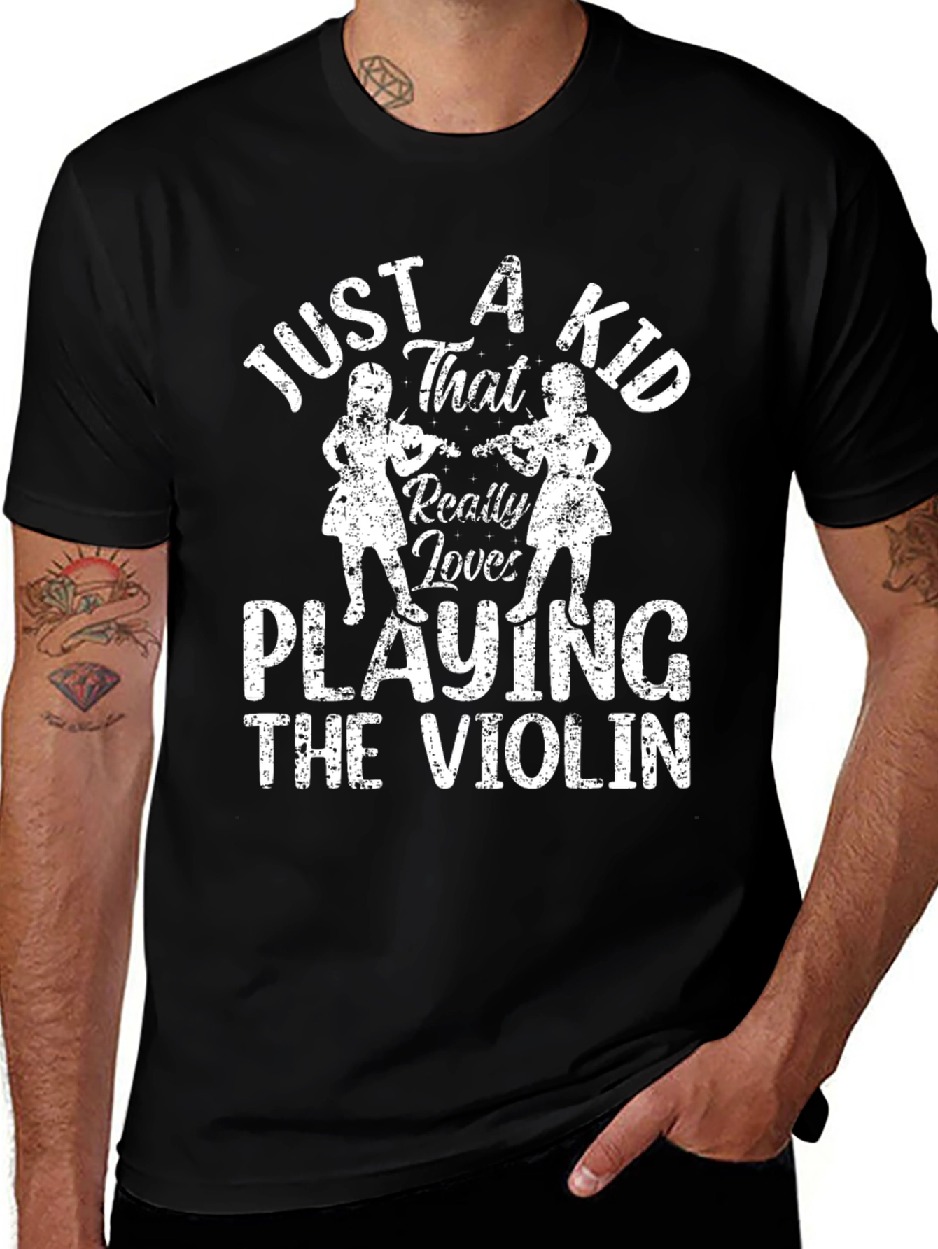 Variant 21 of Just A Kid That Loves Playing Violin T-Shirt