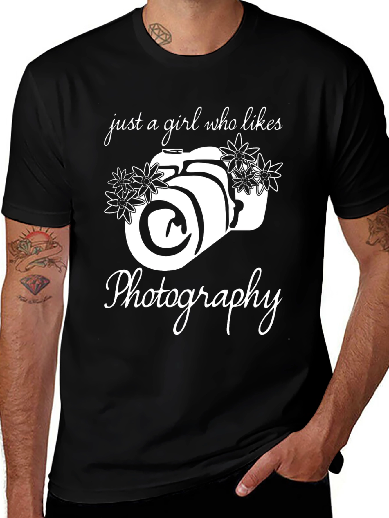 Variant 17 of Girl Who Likes Photography T-Shirt