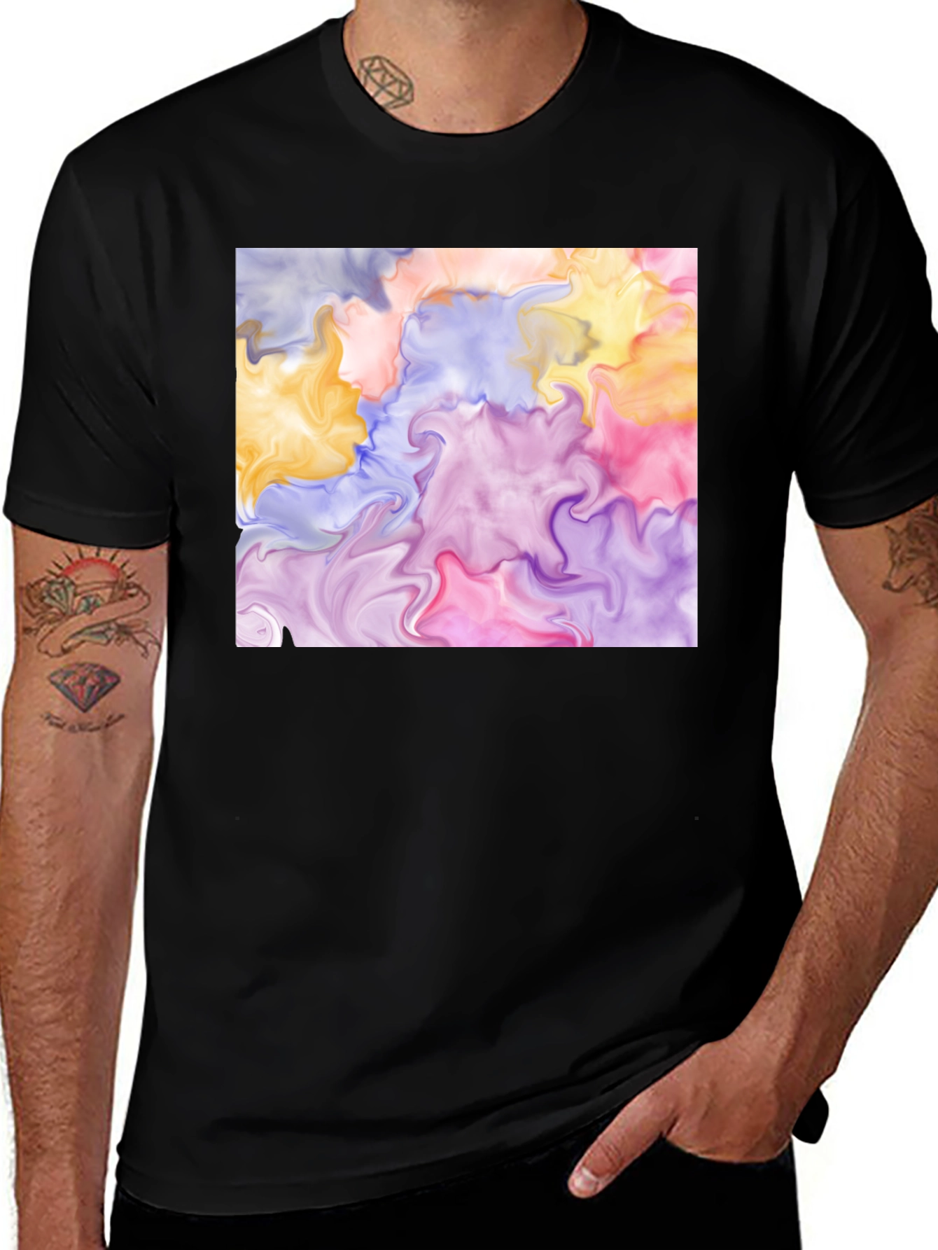 Variant 26 of Abstract Swirl Art T-Shirt - Unique Graphic Tee