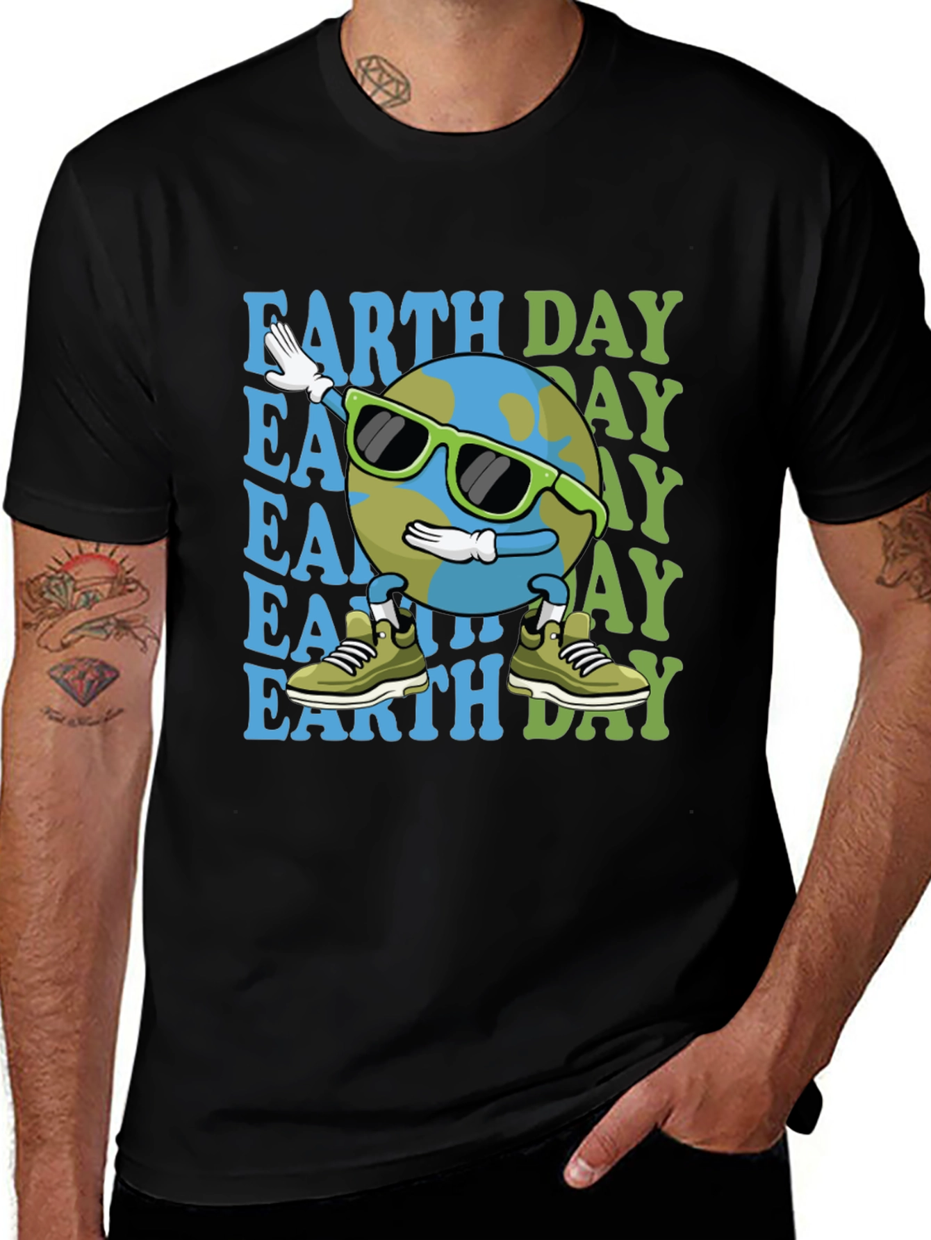 Earth Day Cartoon Globe T-Shirt