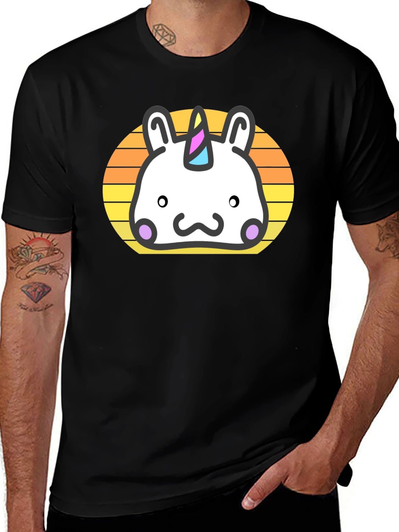 Variant 18 of Cute Unicorn Sunset T-Shirt