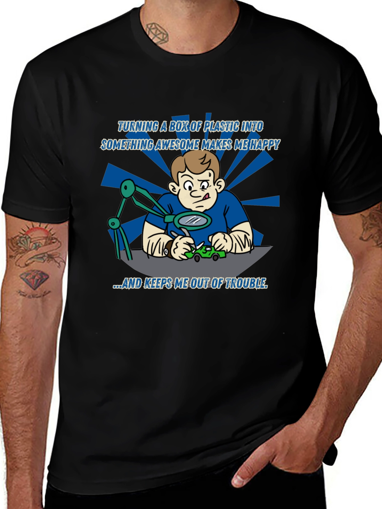 Plastic Model Maker T-Shirt - Hobbyist Apparel
