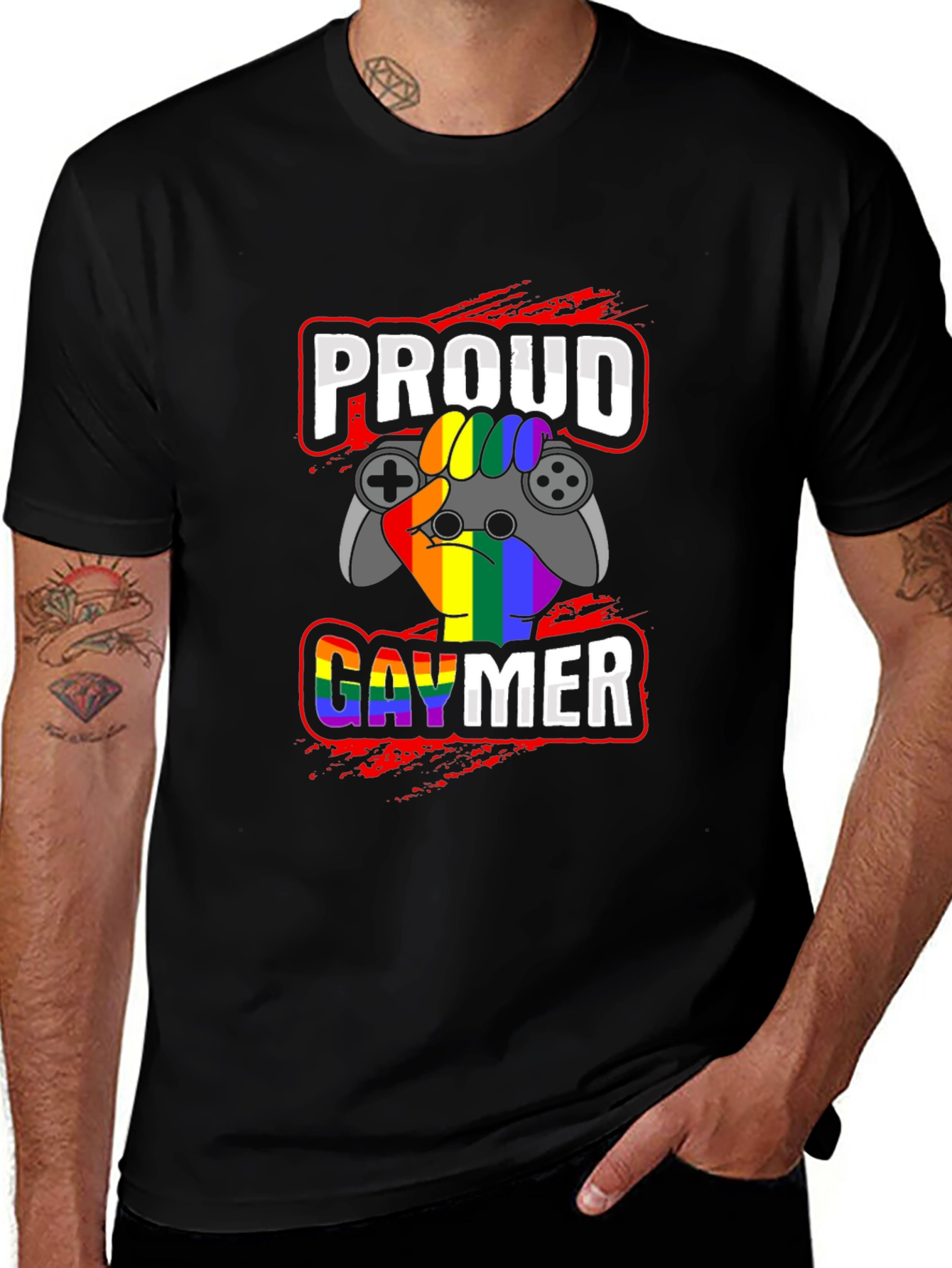 Proud Gaymer T-Shirt - LGBT Pride Gaming Tee