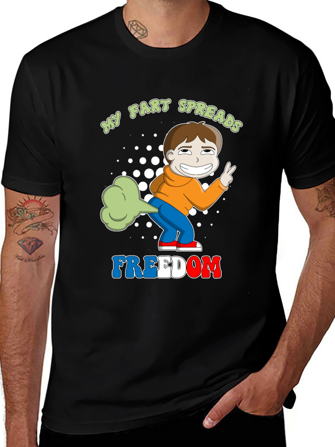 Variant 22 of My Fart Spreads Freedom Graphic Tee