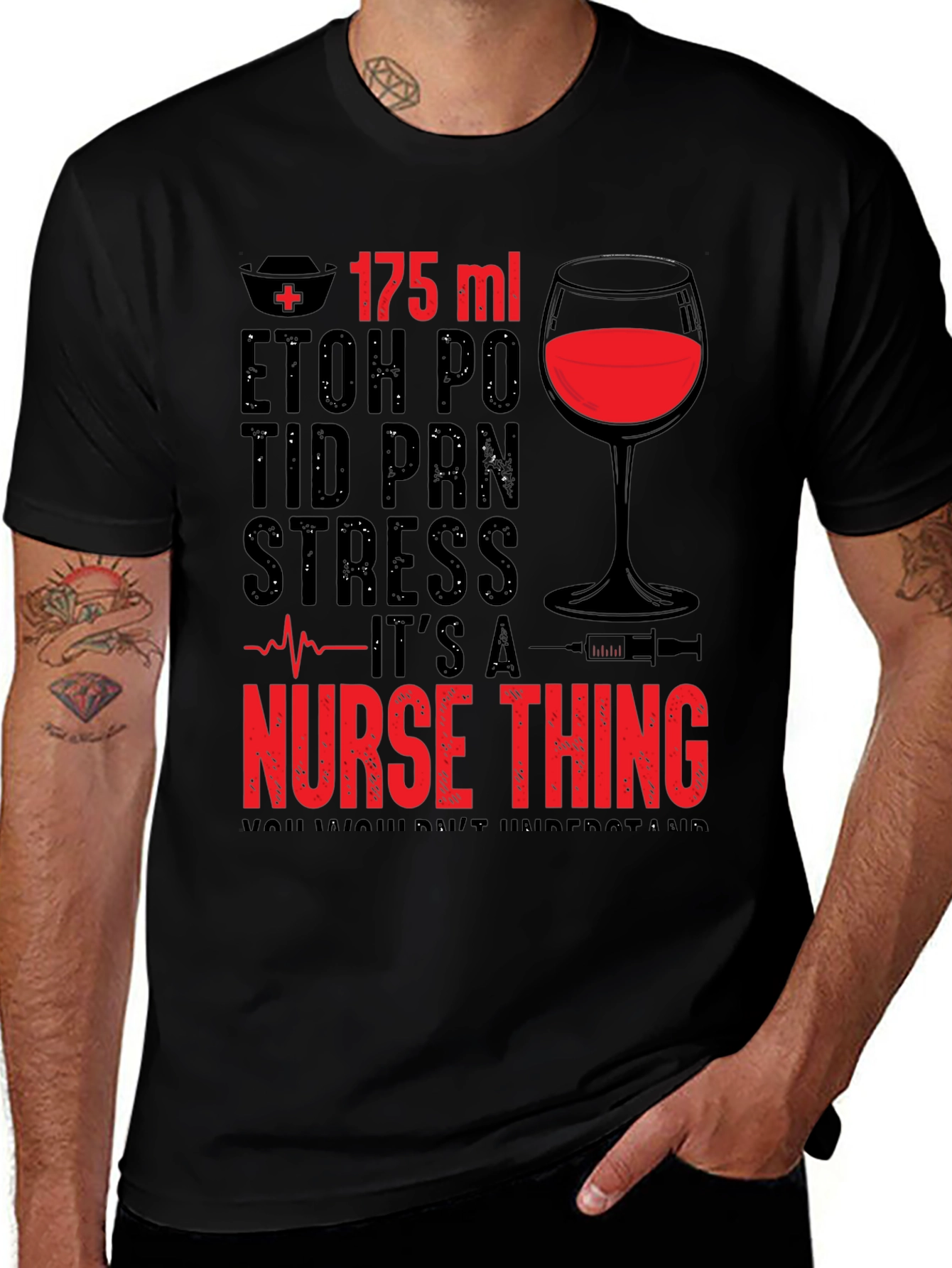 Black Nurse Thing Graphic Tee main image
