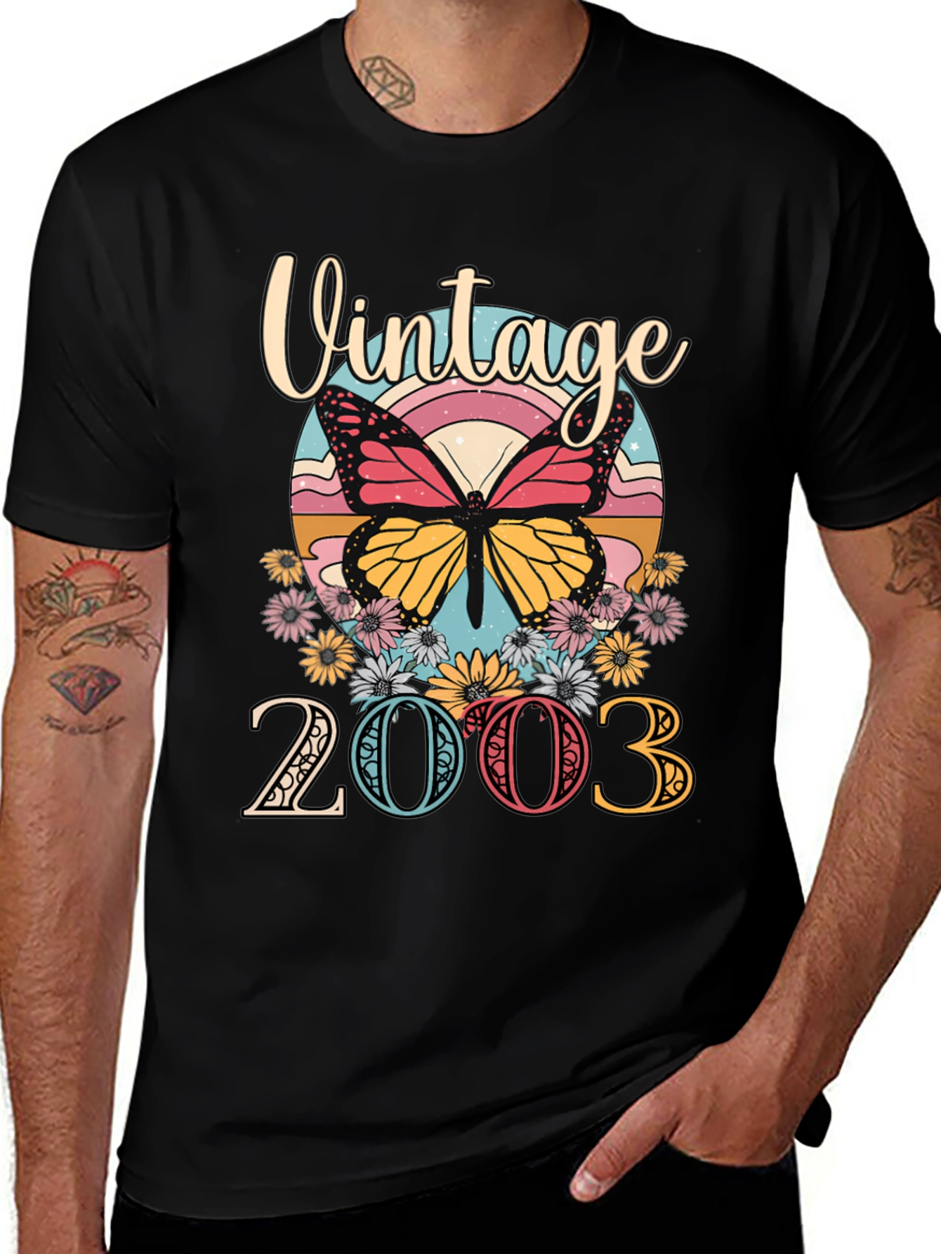 Variant 10 of Vintage 2003 Butterfly Graphic Tee
