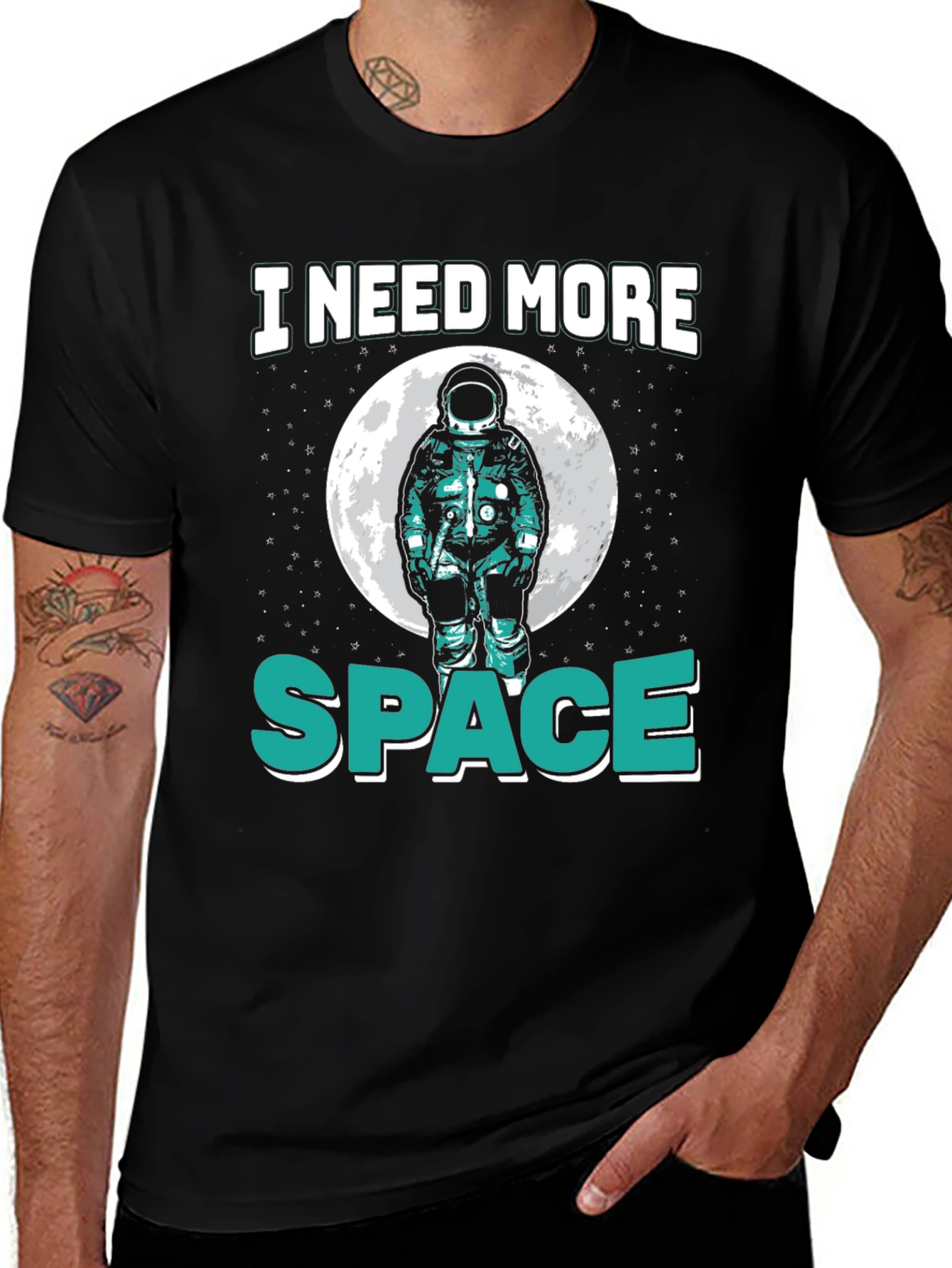 Variant 20 of I Need More Space T-Shirt - Astronaut Graphic Tee