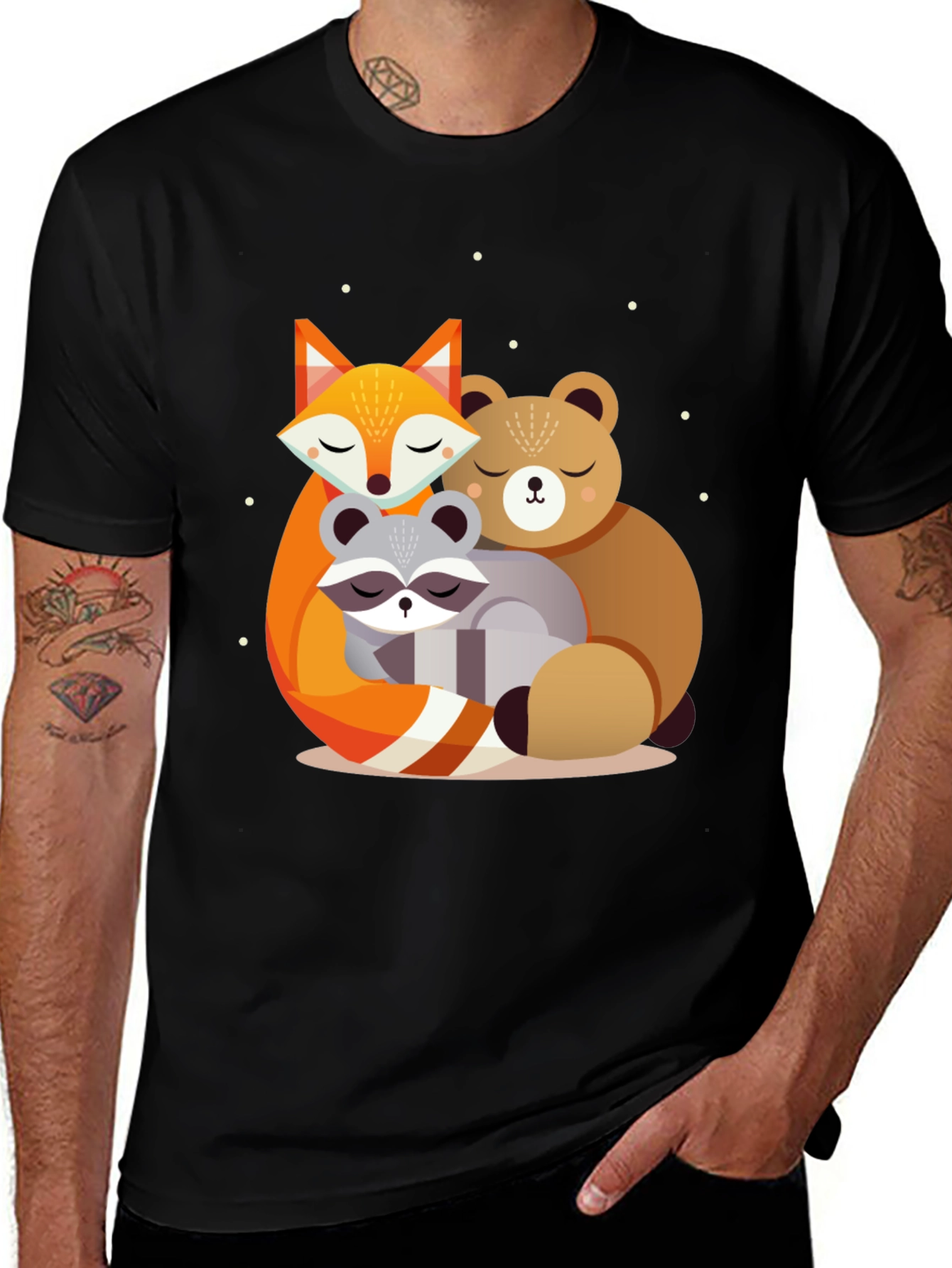 Variant 13 of Cute Forest Friends Graphic Tee