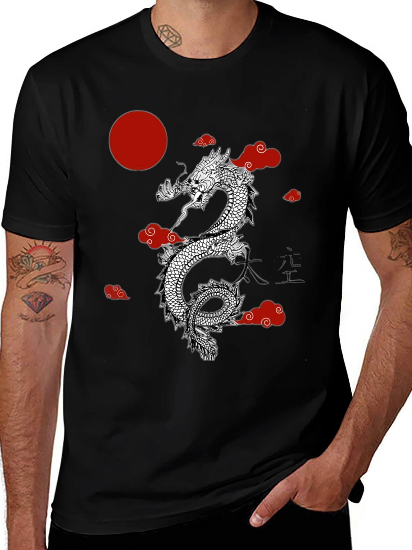 Variant 5 of Dragon Graphic Tee - Stylish Asian Design