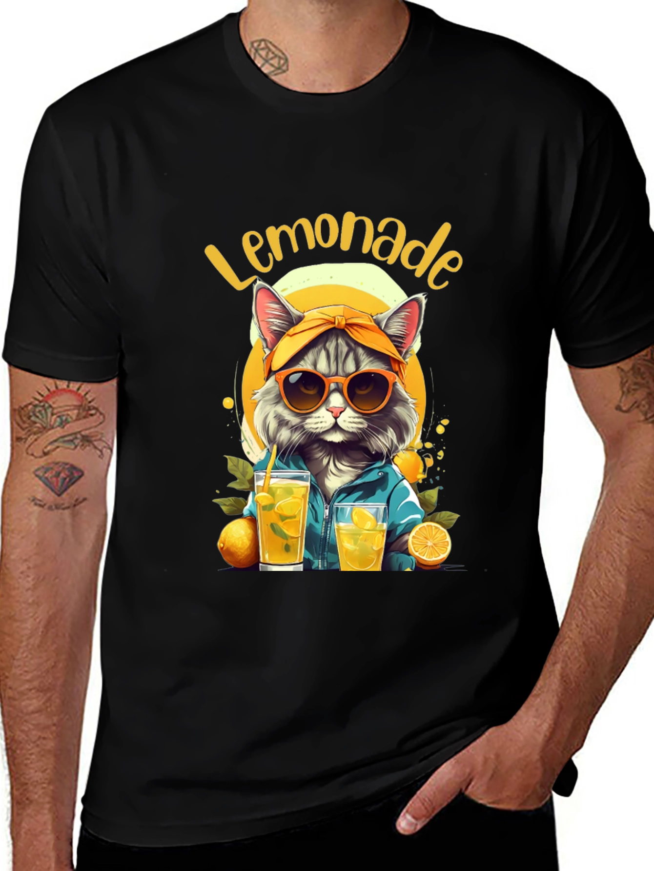 Variant 30 of Cool Cat Lemonade Graphic Tee