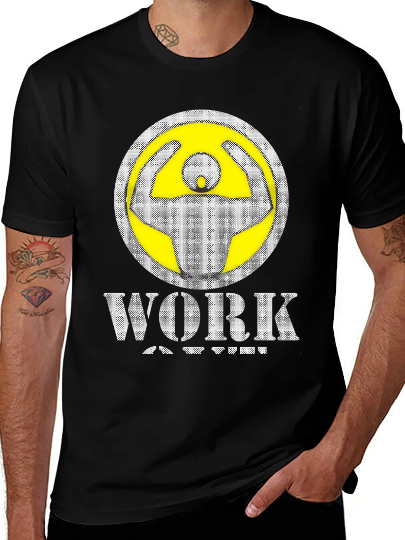 Variant 24 of Workout Graphic Tee - Black