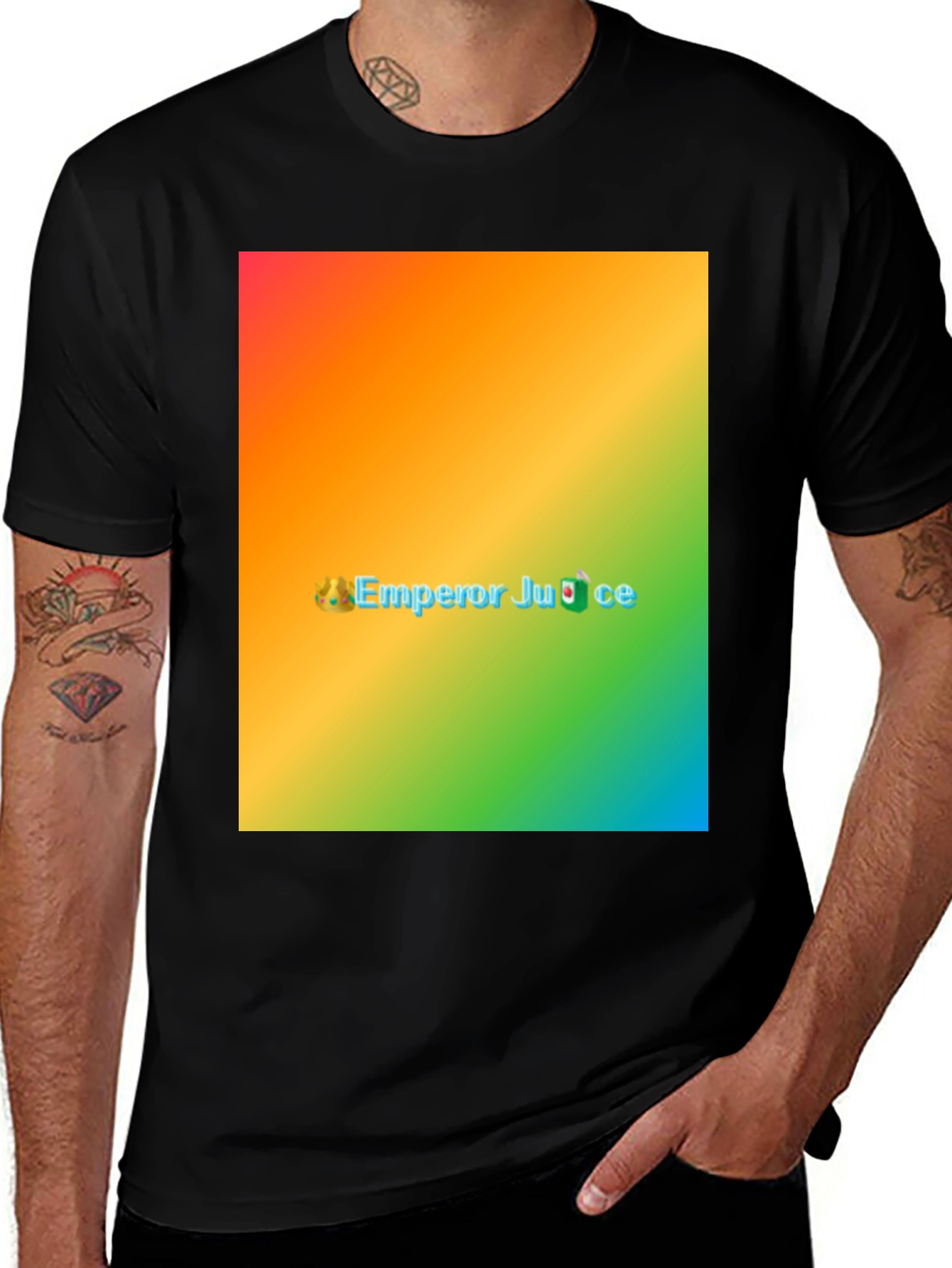 Variant 11 of Emperor Juice Rainbow T-Shirt - Novelty Graphic Tee