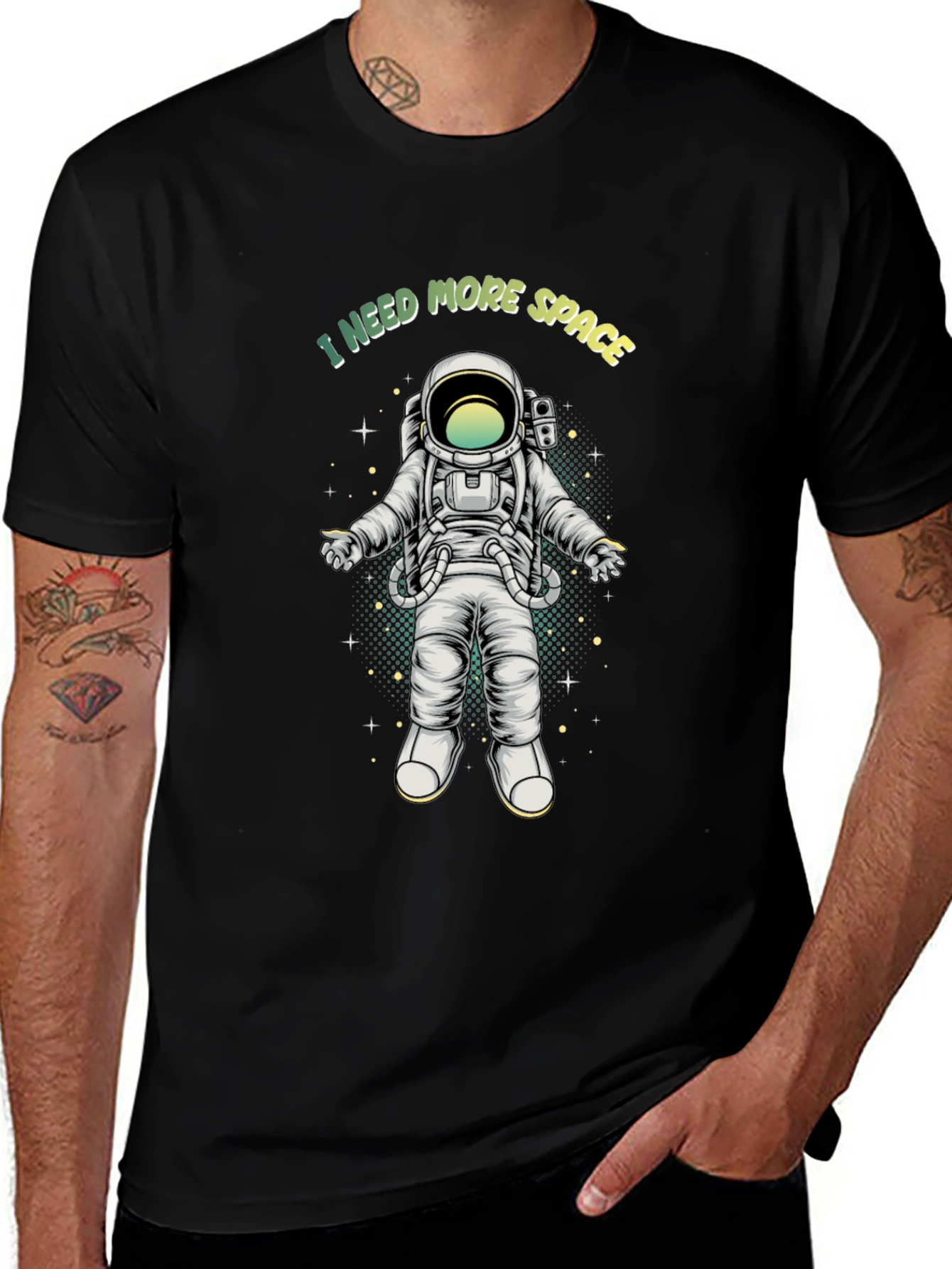 I Need More Space Astronaut Graphic Tee