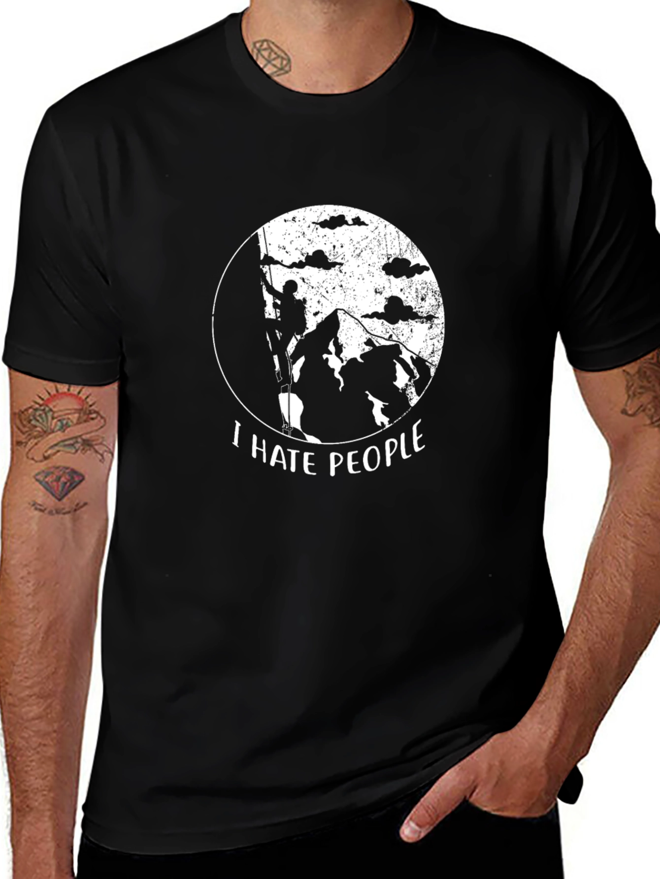 Variant 6 of I Hate People Climbing Graphic T-Shirt
