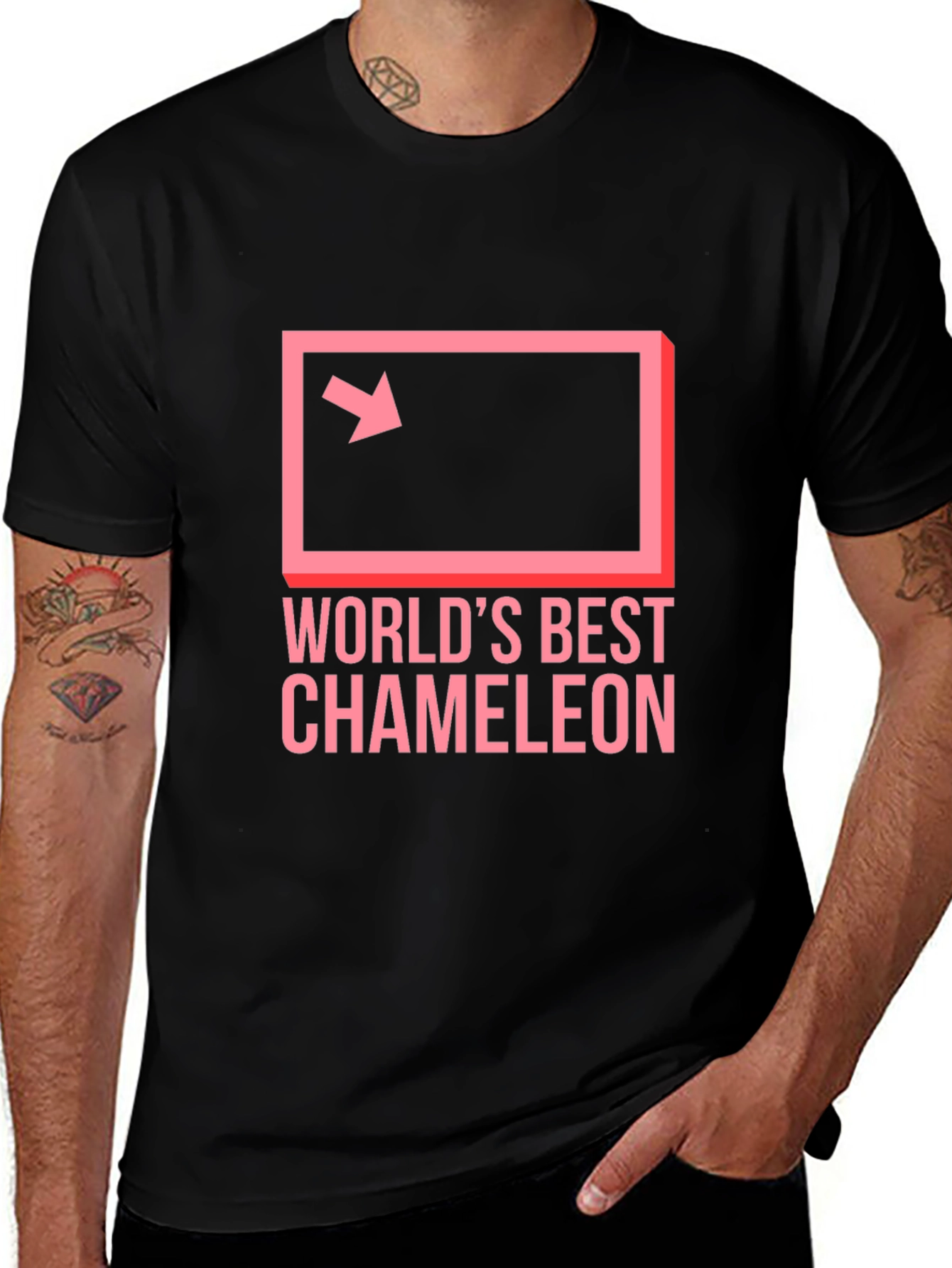 Variant 17 of World's Best Chameleon T-Shirt - Novelty Graphic Tee