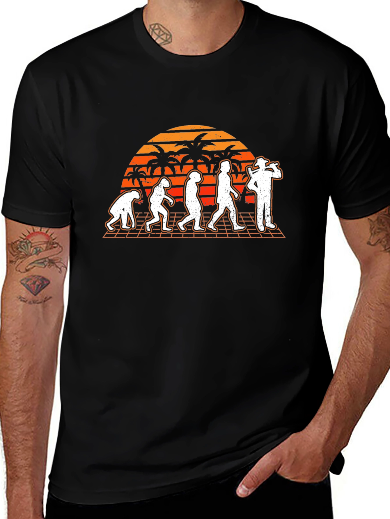 Variant 16 of Evolution of a BBQ Master T-Shirt