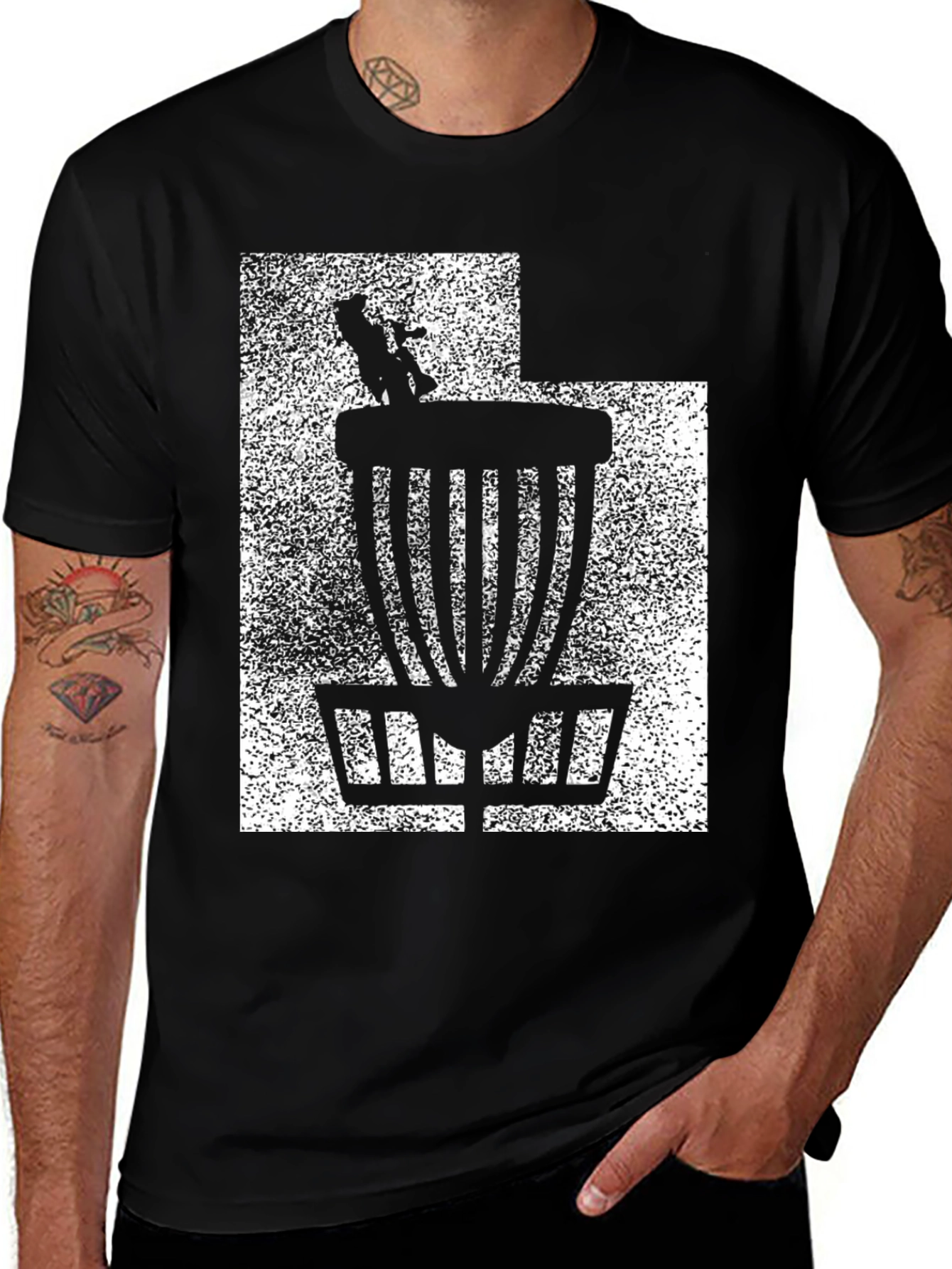 Variant 28 of Disc Golf Basket Graphic T-Shirt