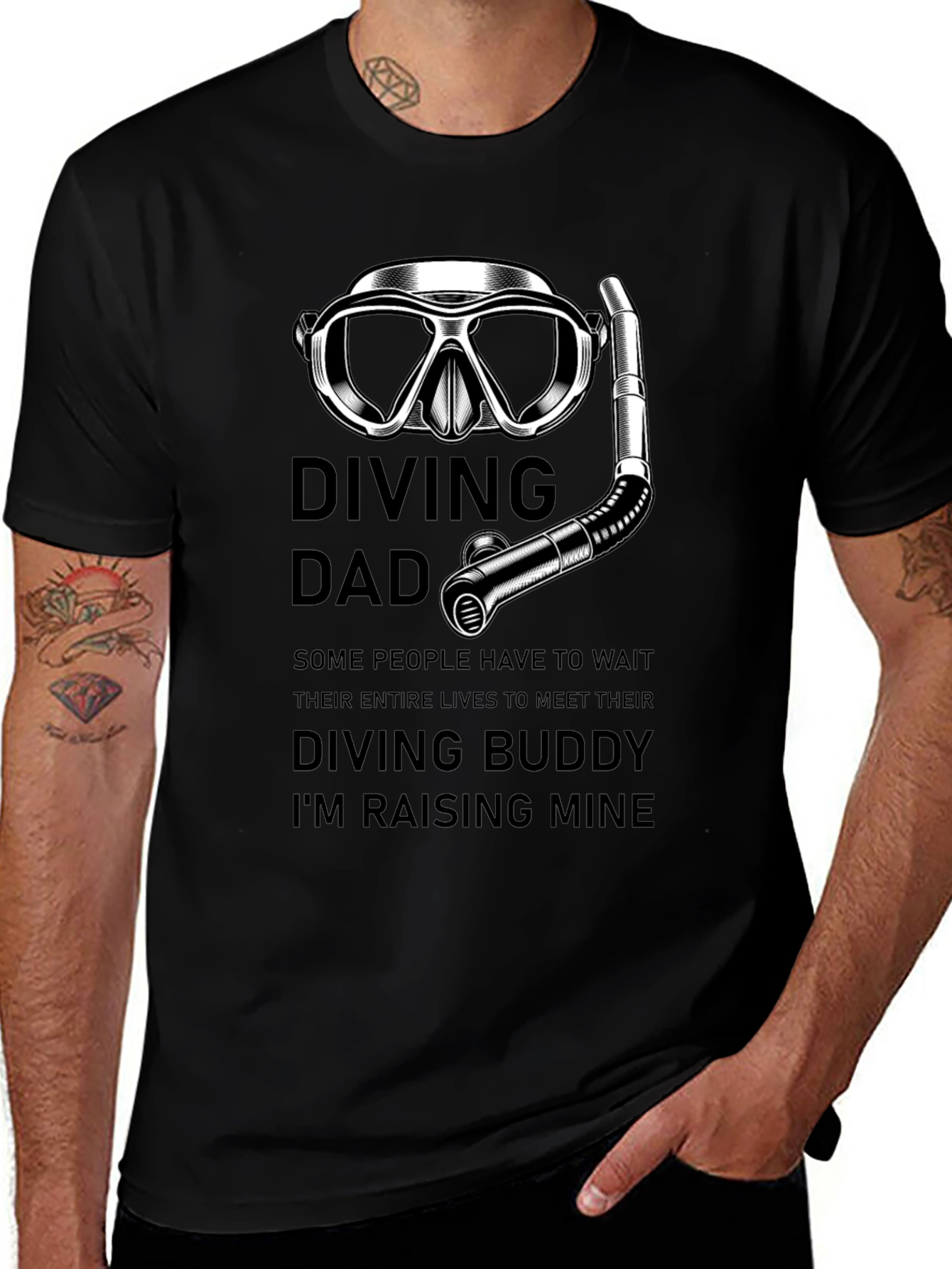 Variant 23 of Diving Dad T-Shirt - Dive Buddy in Training