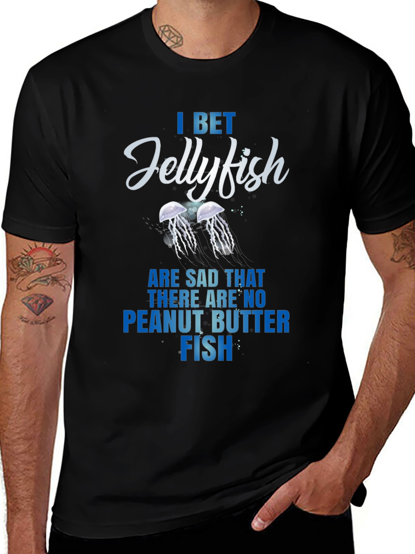 Variant 8 of Jellyfish Peanut Butter Fish Graphic Tee