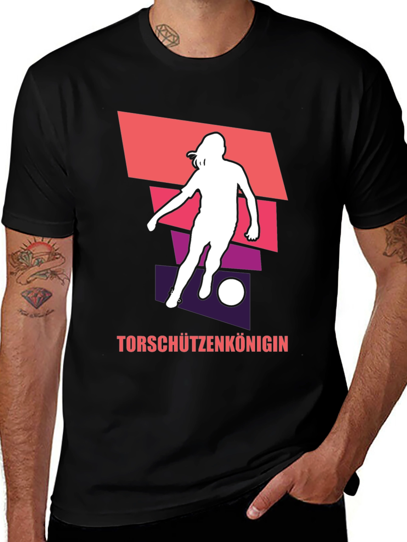 Variant 12 of Torschützenkönigin Women's Soccer Graphic Tee