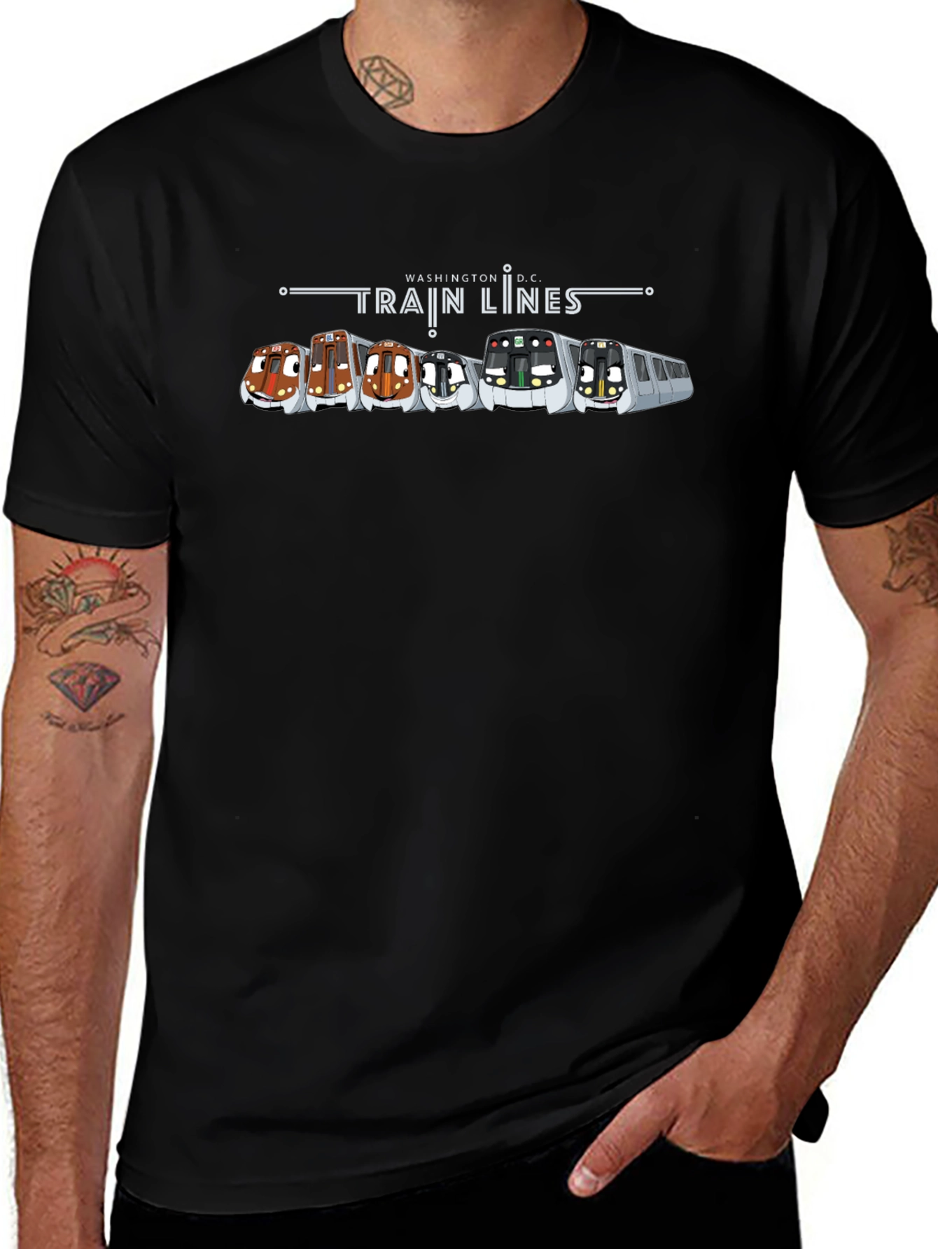 DC Metro Train Lines T-Shirt
