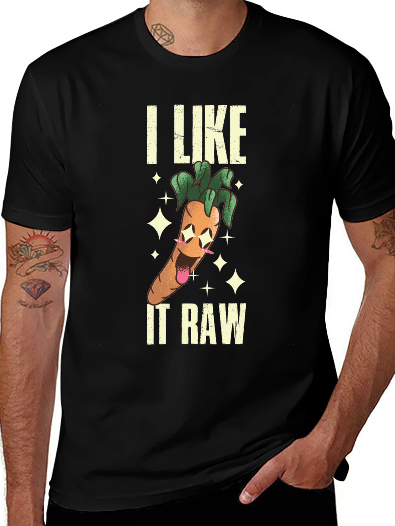 Variant 25 of I Like It Raw Graphic Tee