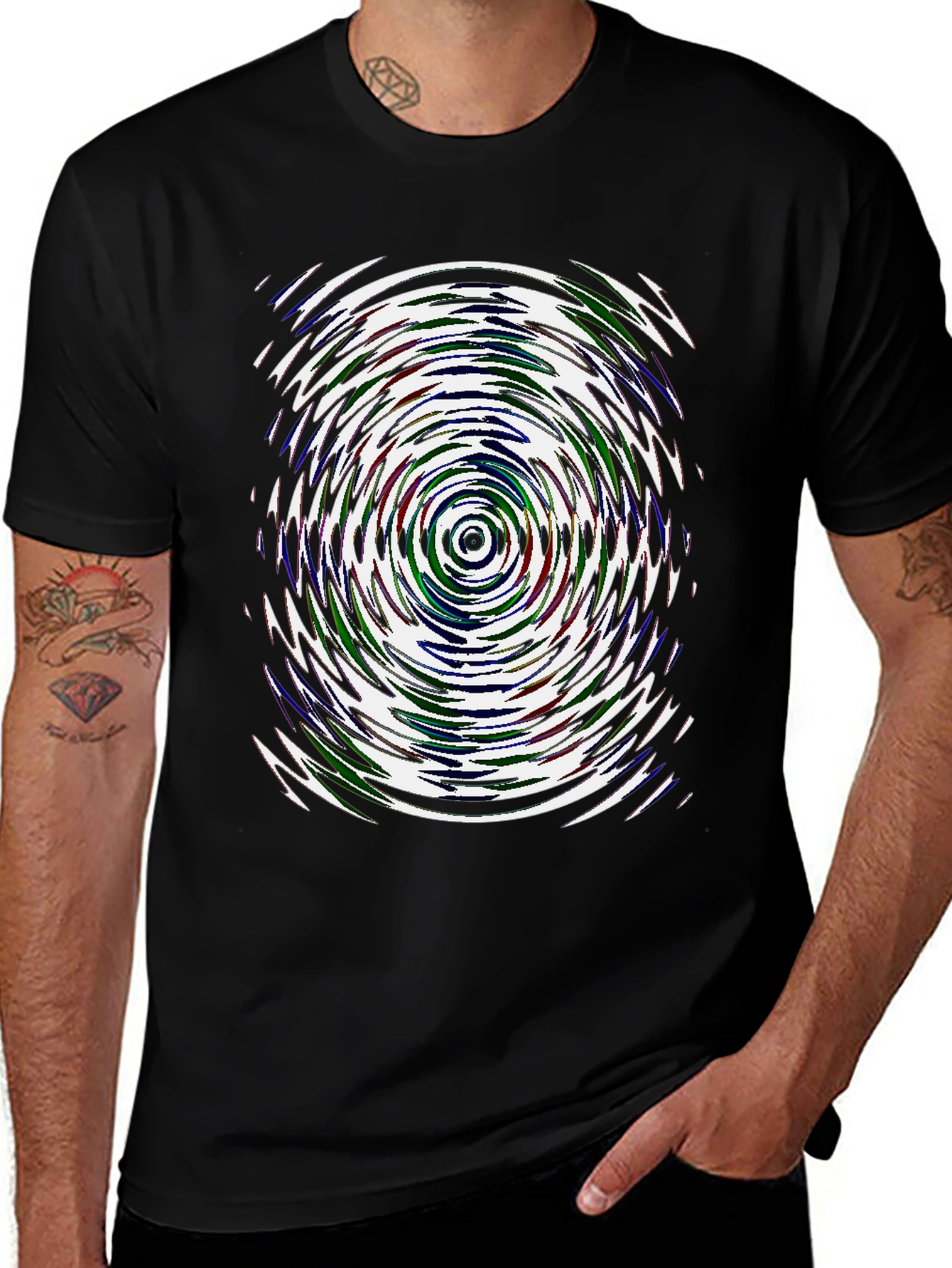 Variant 9 of Abstract Swirl Graphic Tee