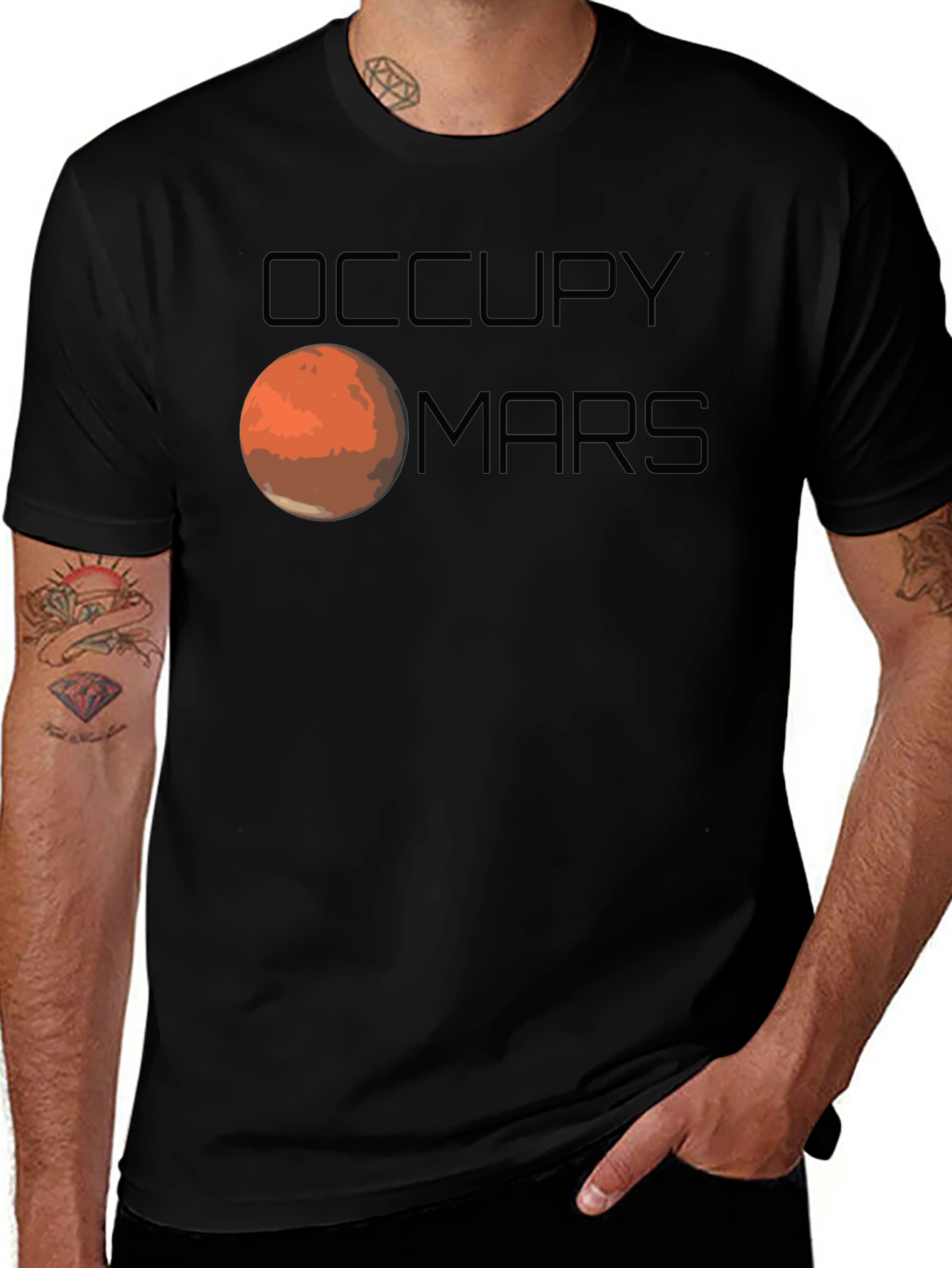 Variant 2 of Occupy Mars Graphic T-Shirt