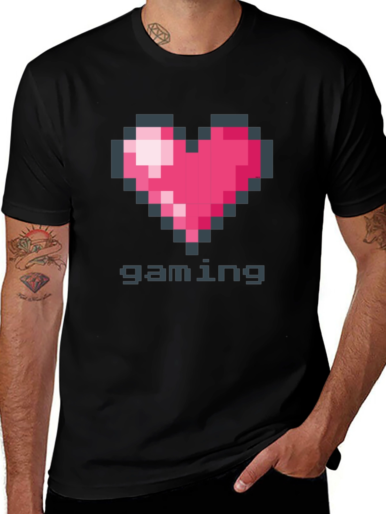 Variant 24 of Pixel Heart Gaming T-Shirt