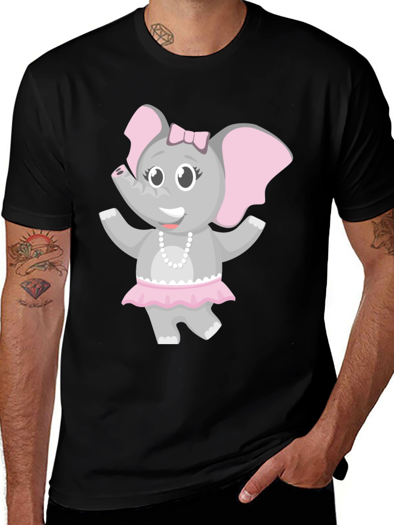 Variant 28 of Cute Elephant Girl T-Shirt