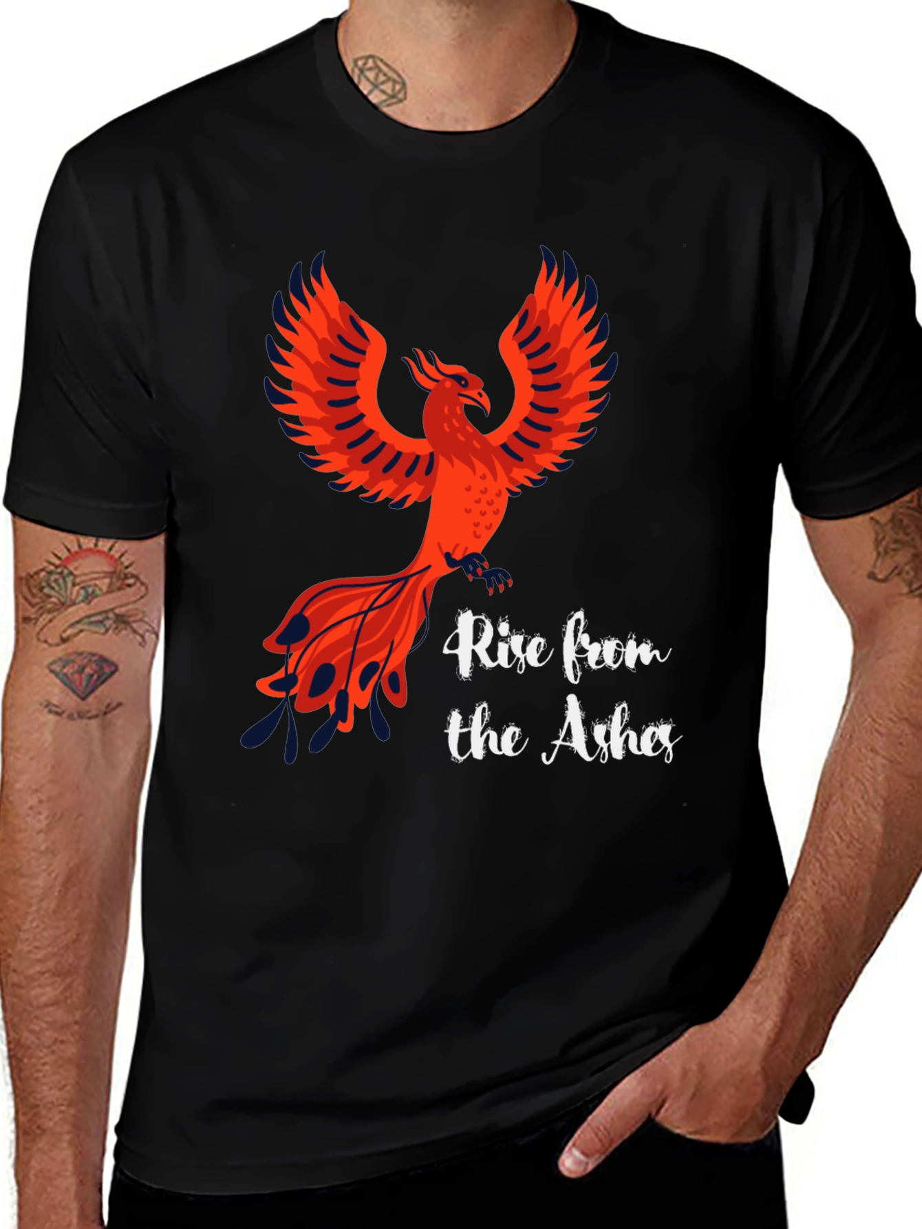 Variant 28 of Phoenix Rising Black T-Shirt