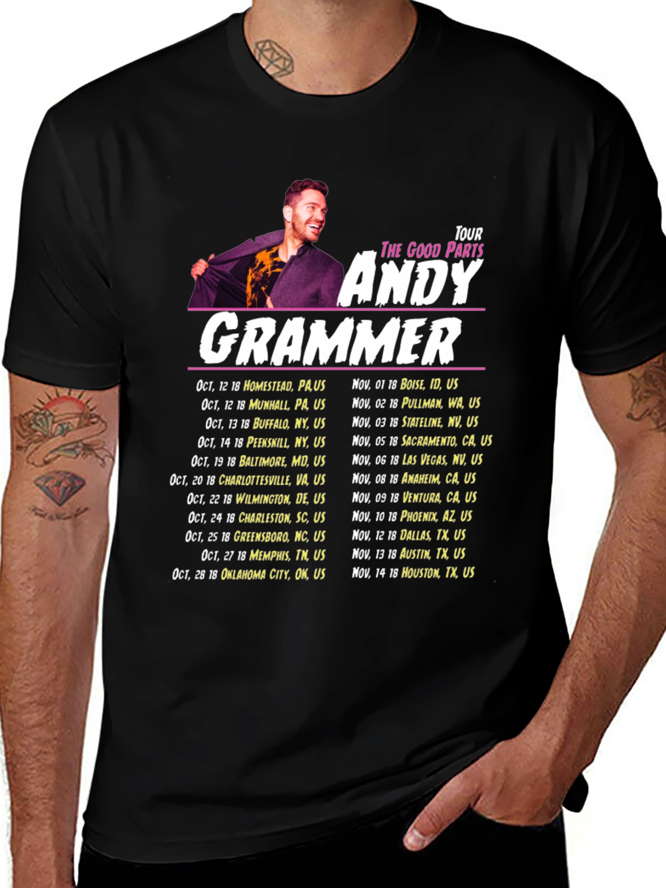 Andy Grammer Tour T-Shirt - The Good Parts