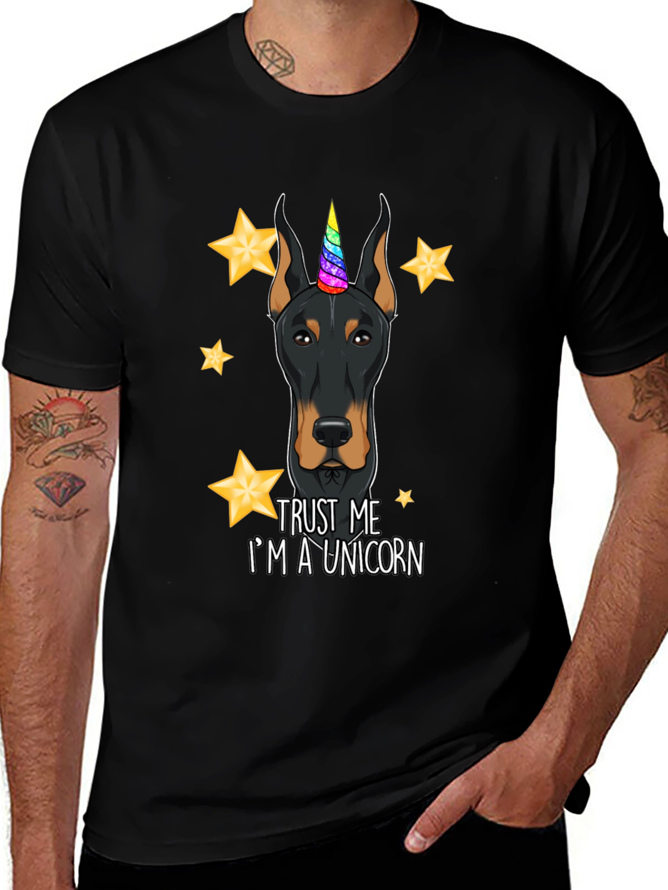 Doberman Unicorn T-Shirt - Trust Me